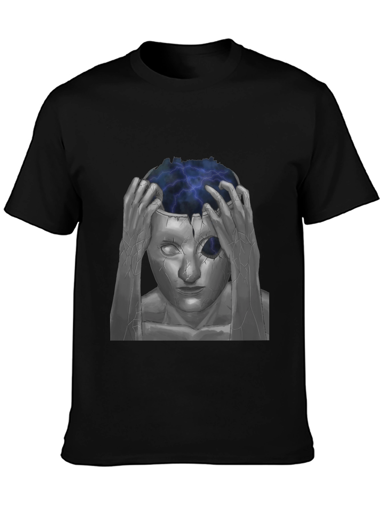 Mind-Blowing Graphic Tee - Black Cotton