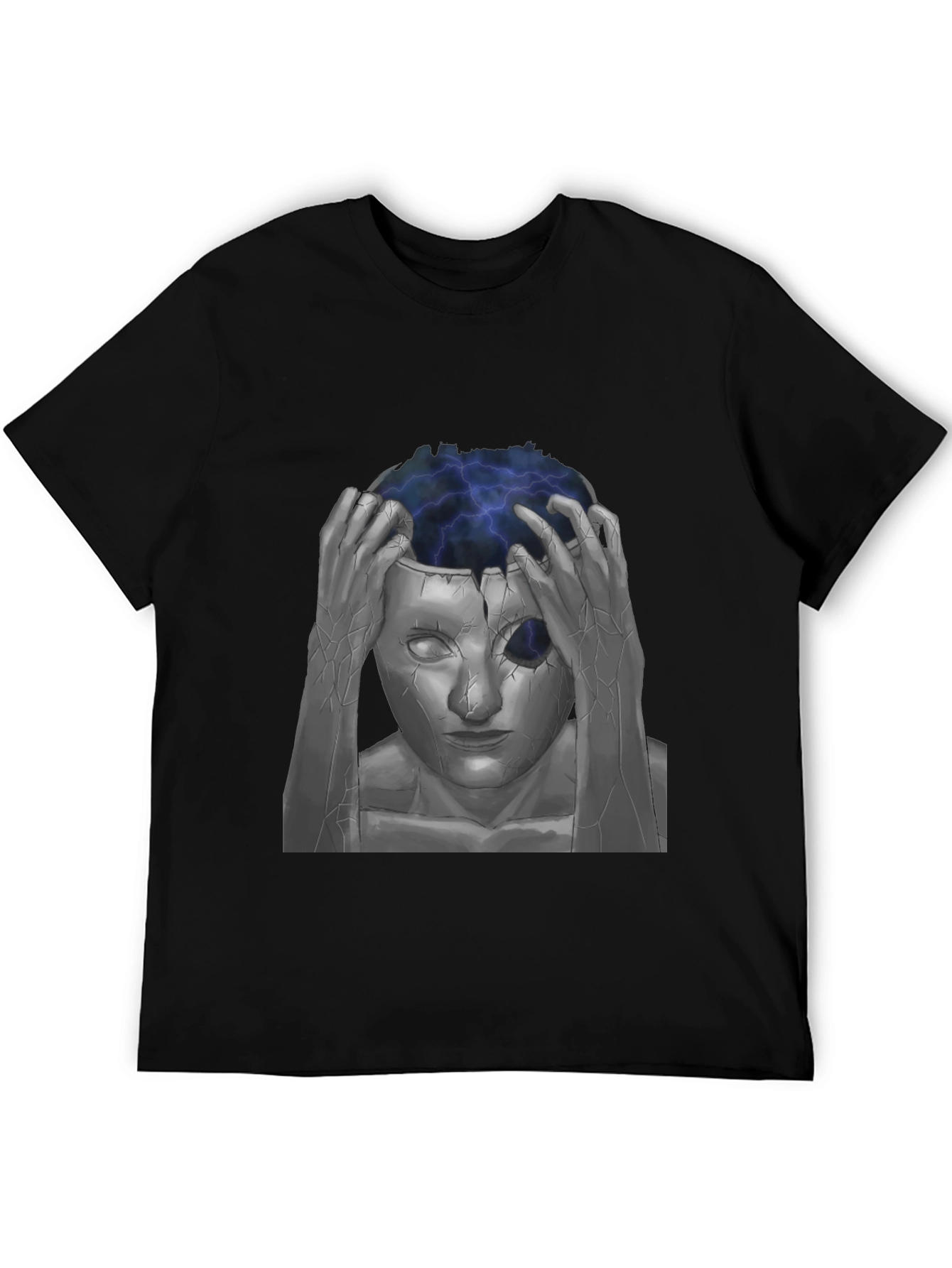 Mind-Blowing Graphic Tee - Black Cotton