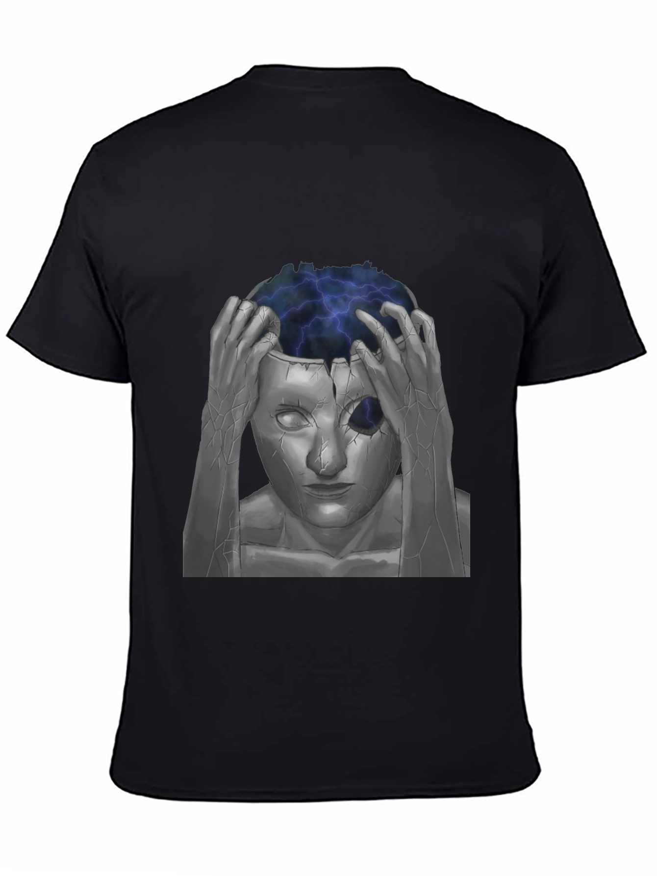 Mind-Blowing Graphic Tee - Black Cotton