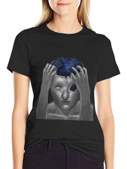 Mind-Blowing Graphic Tee - Black Cotton