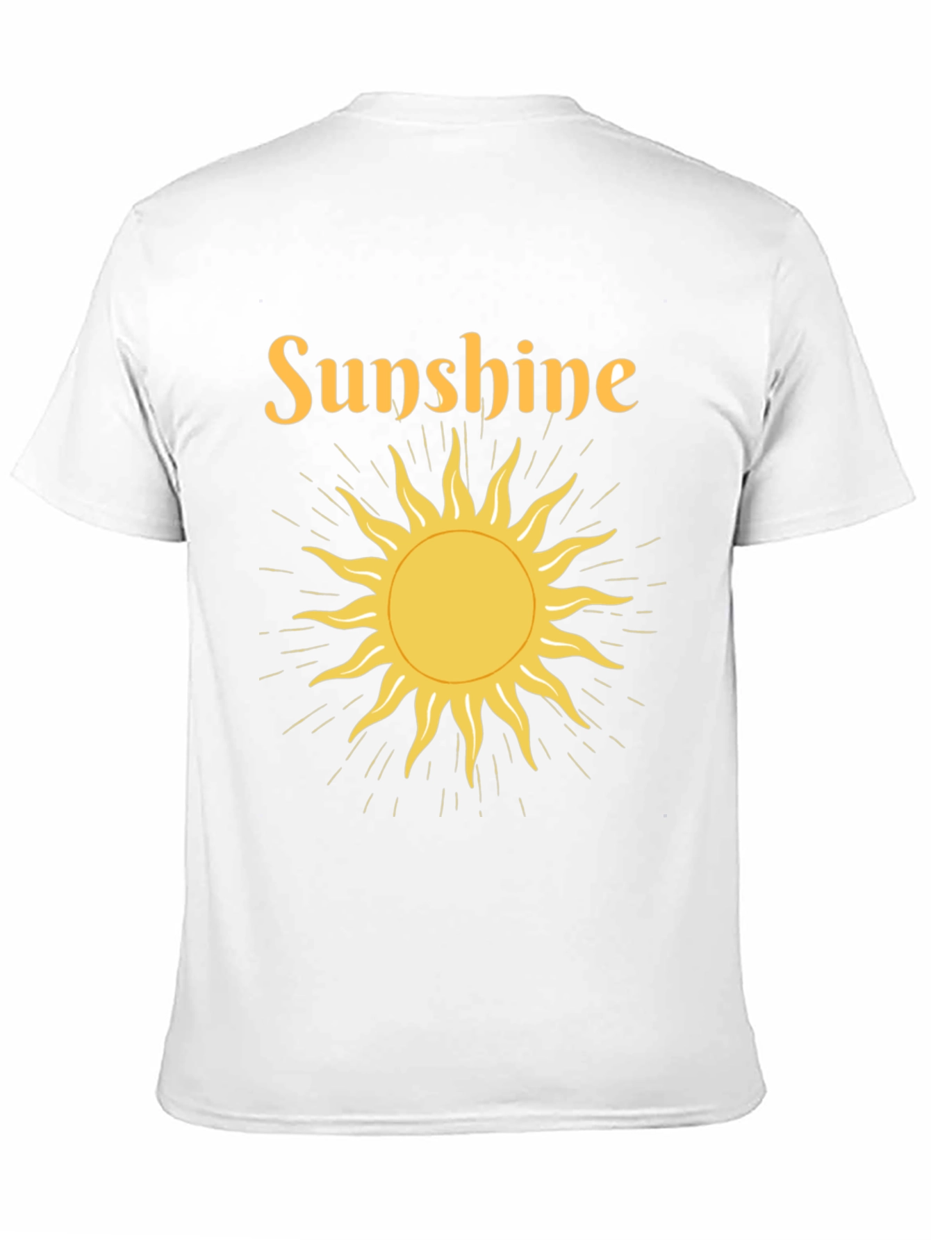 Sunshine Graphic Tee - Black Crew Neck T-Shirt