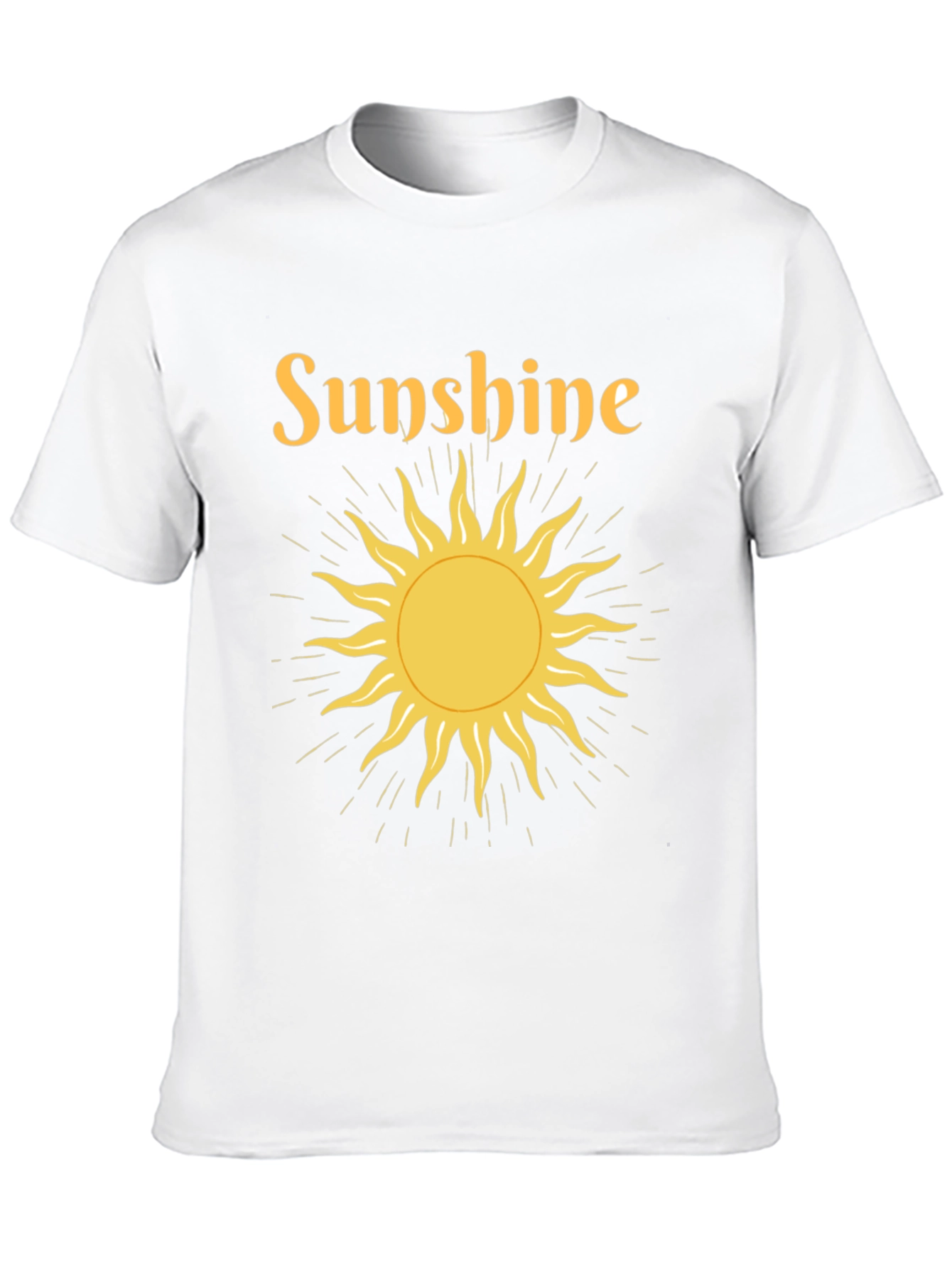Sunshine Graphic Tee - Black Crew Neck T-Shirt