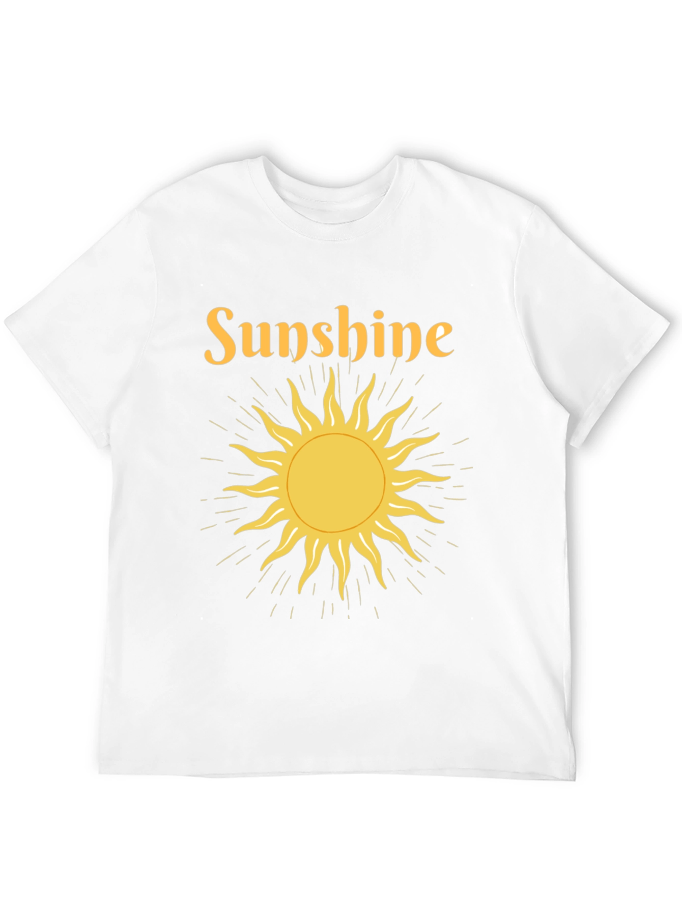 Sunshine Graphic Tee - Black Crew Neck T-Shirt