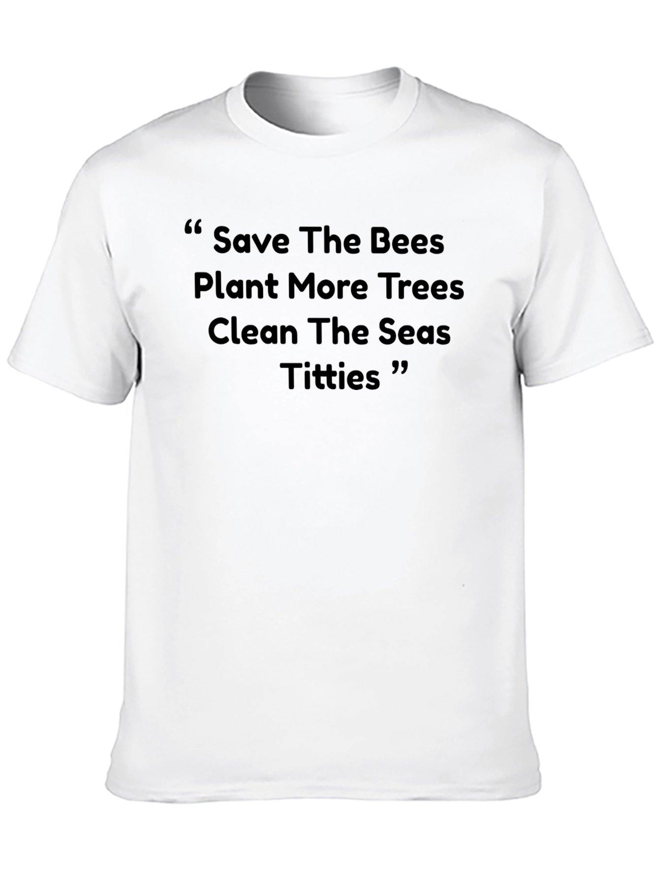 Eco-Conscious Graphic Tee - Save Bees Plant Trees