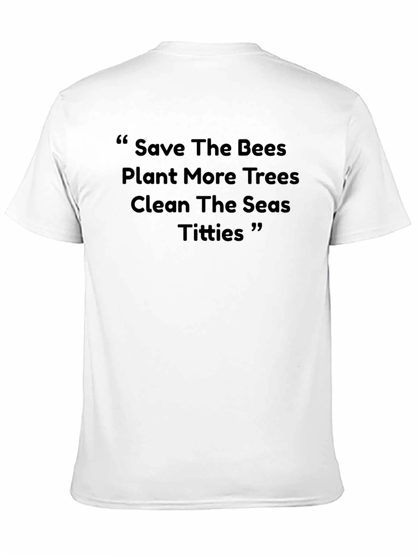 Eco-Conscious Graphic Tee - Save Bees Plant Trees