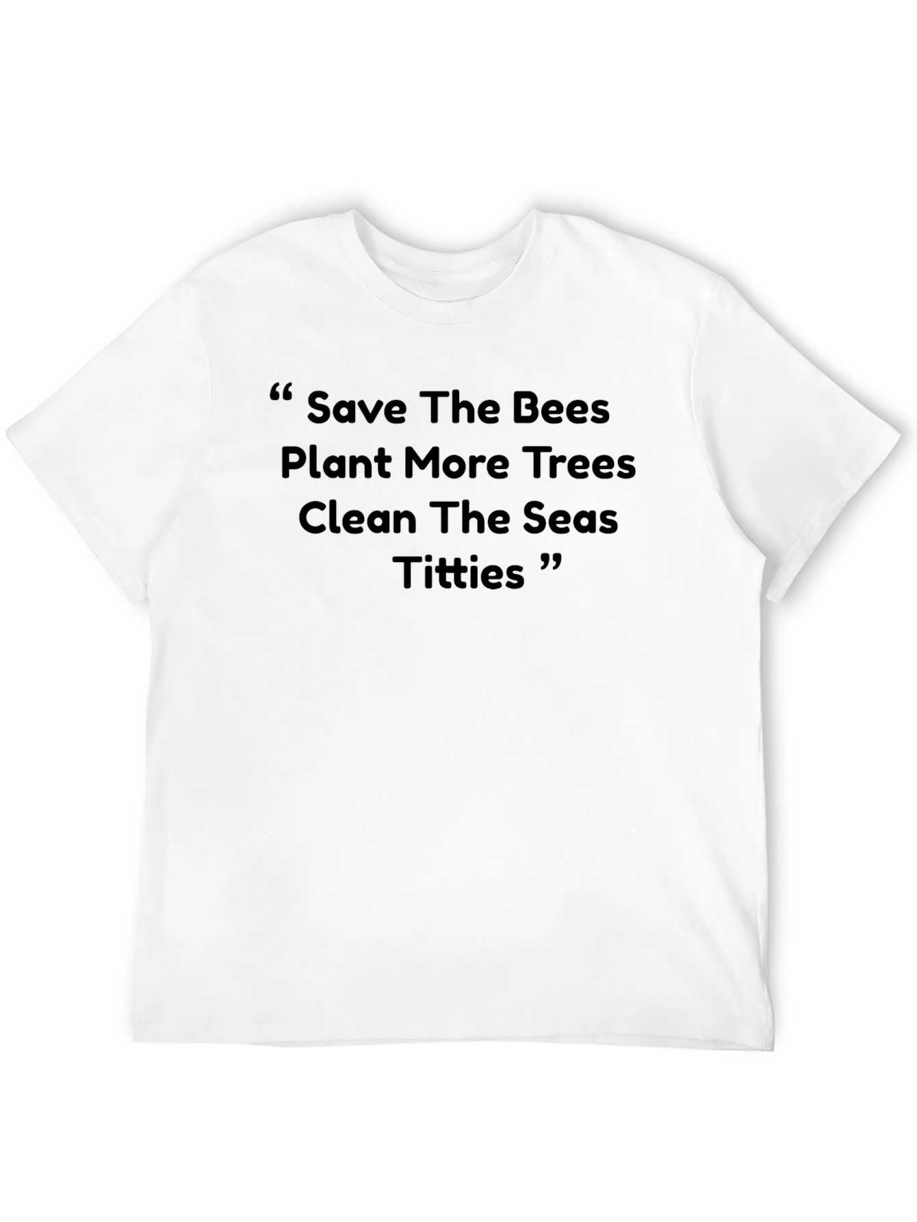 Eco-Conscious Graphic Tee - Save Bees Plant Trees