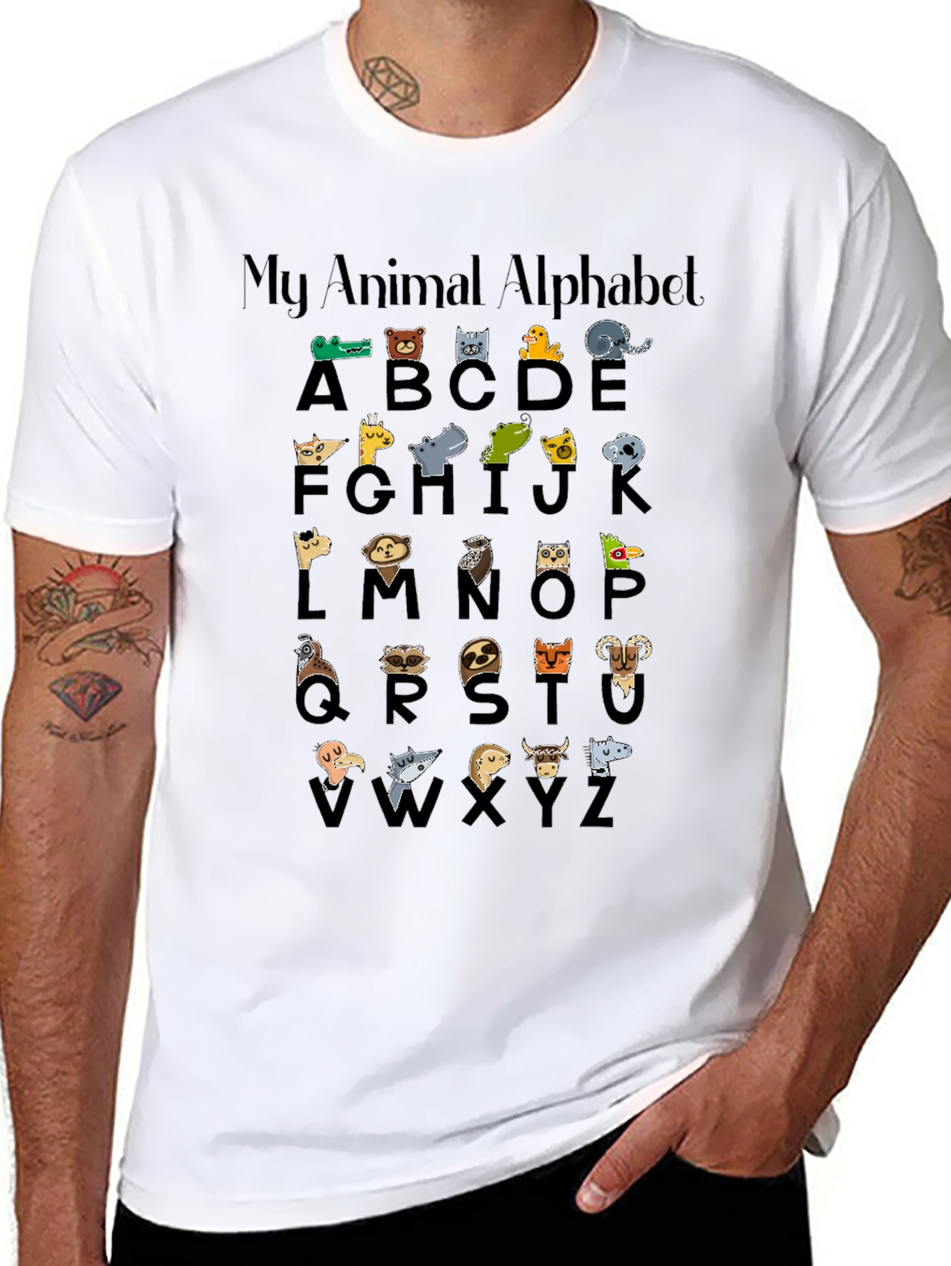 Animal Alphabet T-Shirt - Fun ABCs