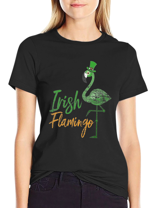 Irish Flamingo St. Patricks Day T-Shirt