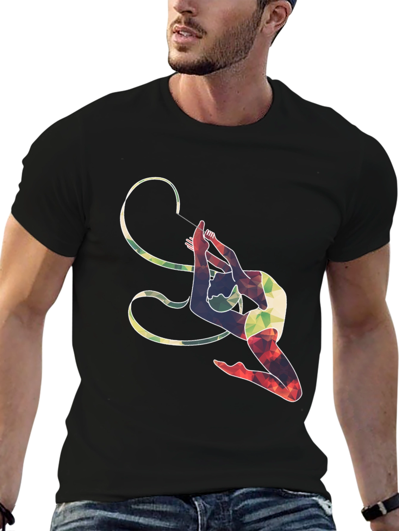 Geometric Gymnast Ribbon T-Shirt