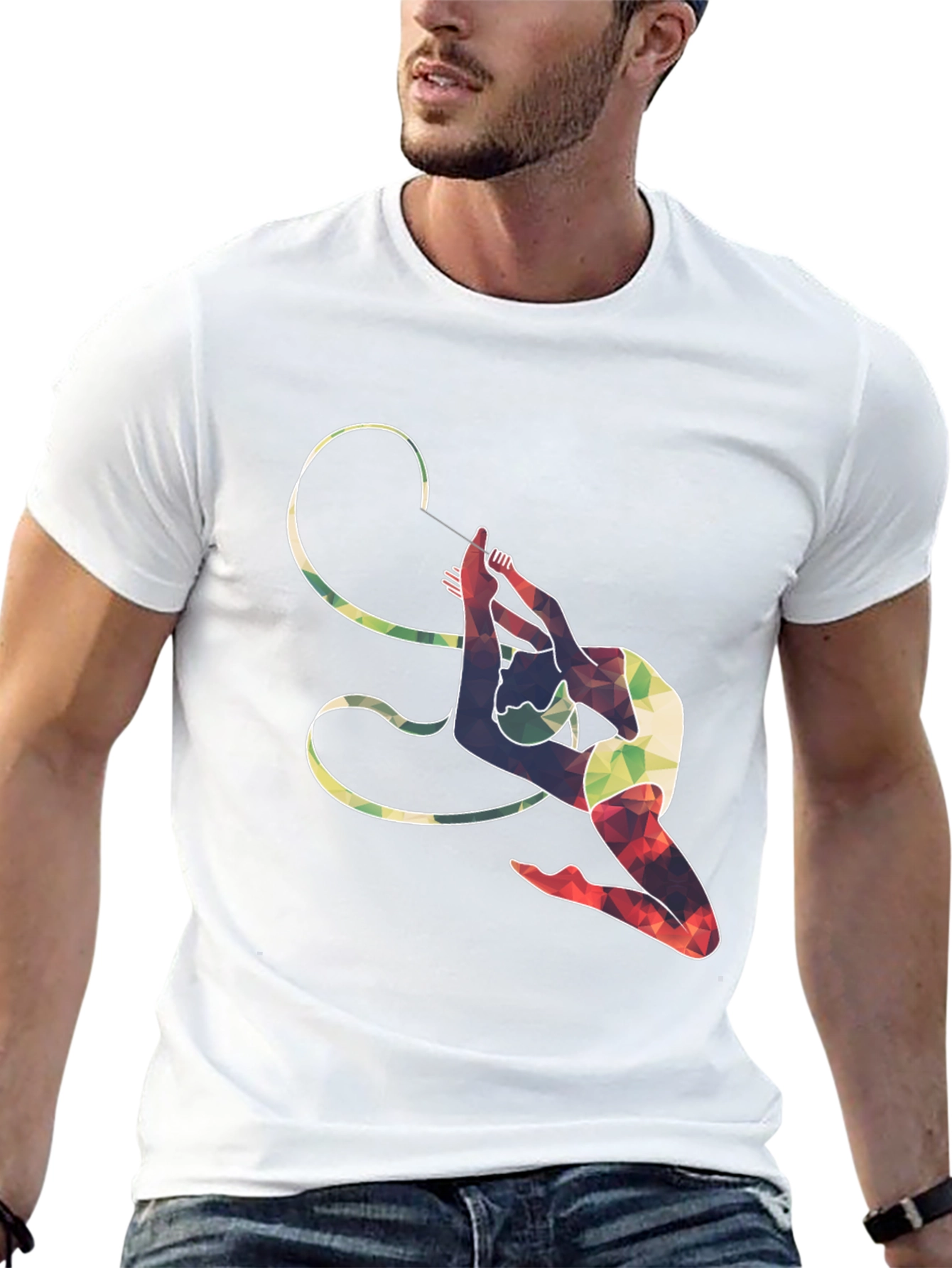 Geometric Gymnast Ribbon T-Shirt