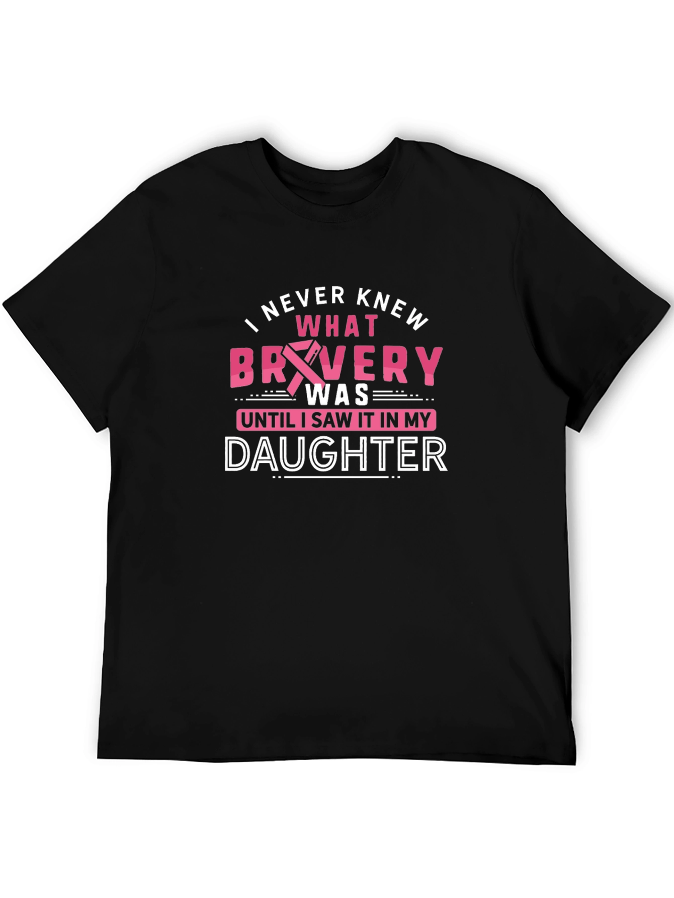 Bravery Daughter T-Shirt - Breast Cancer Awareness