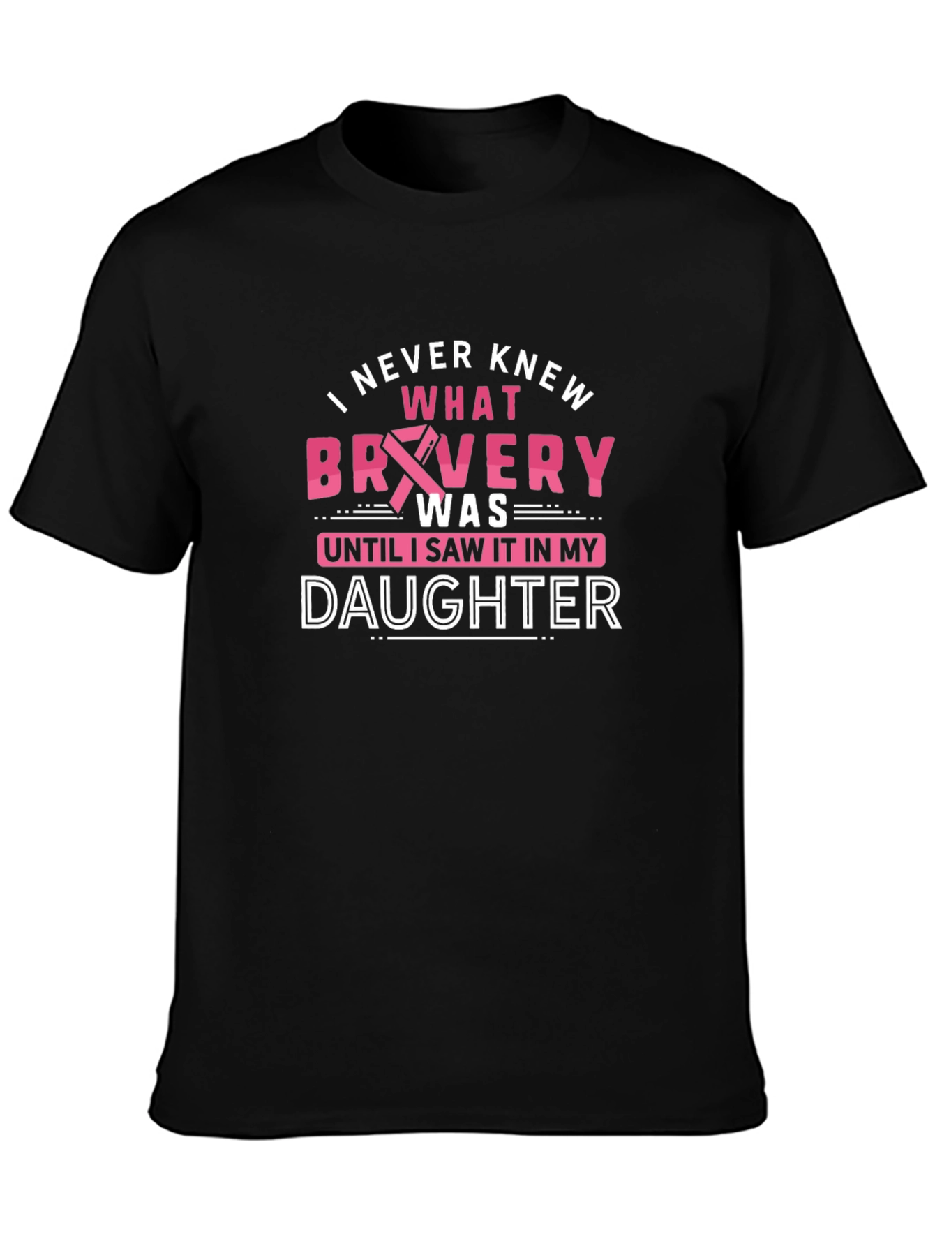 Bravery Daughter T-Shirt - Breast Cancer Awareness