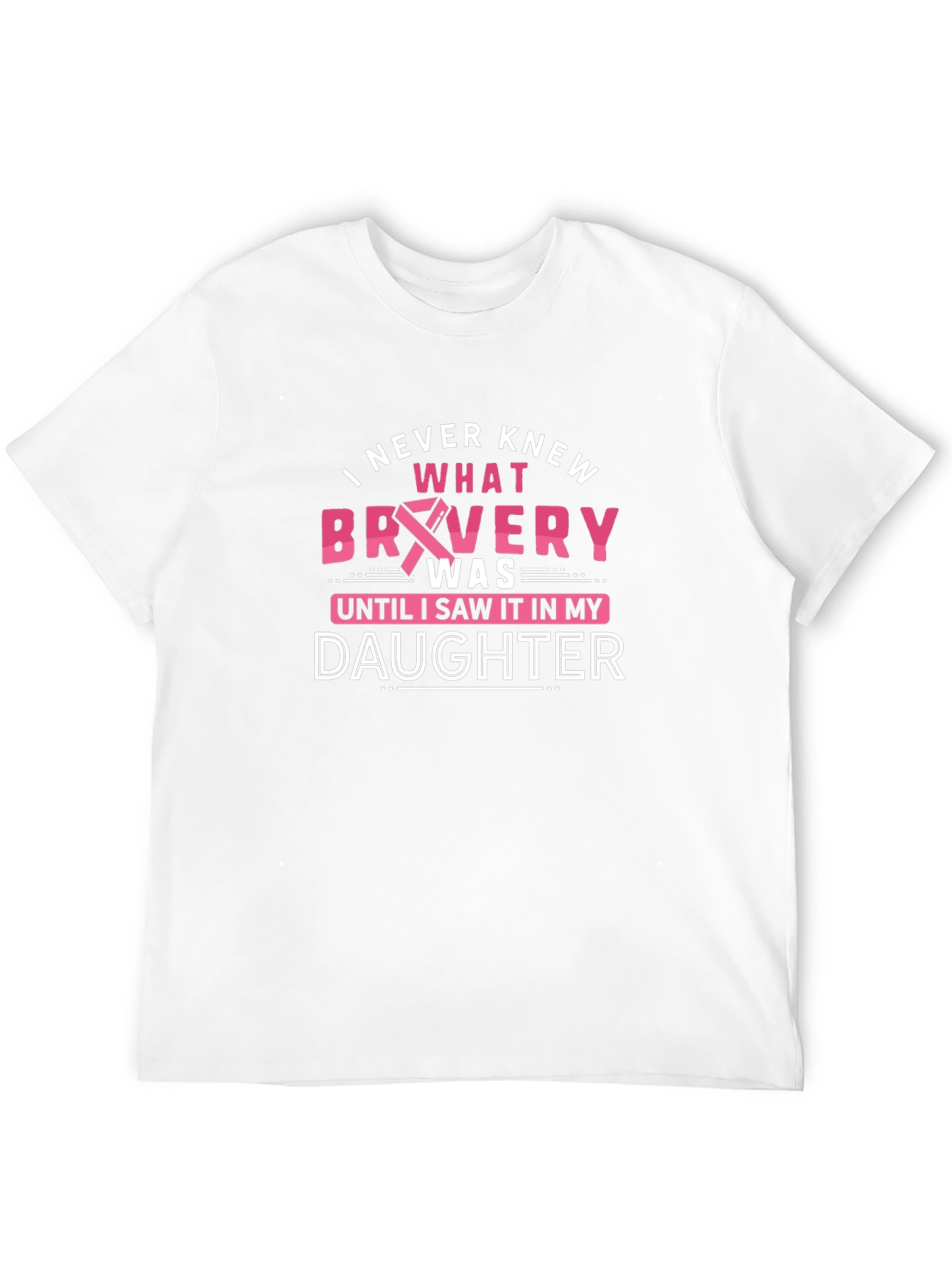 Bravery Daughter T-Shirt - Breast Cancer Awareness