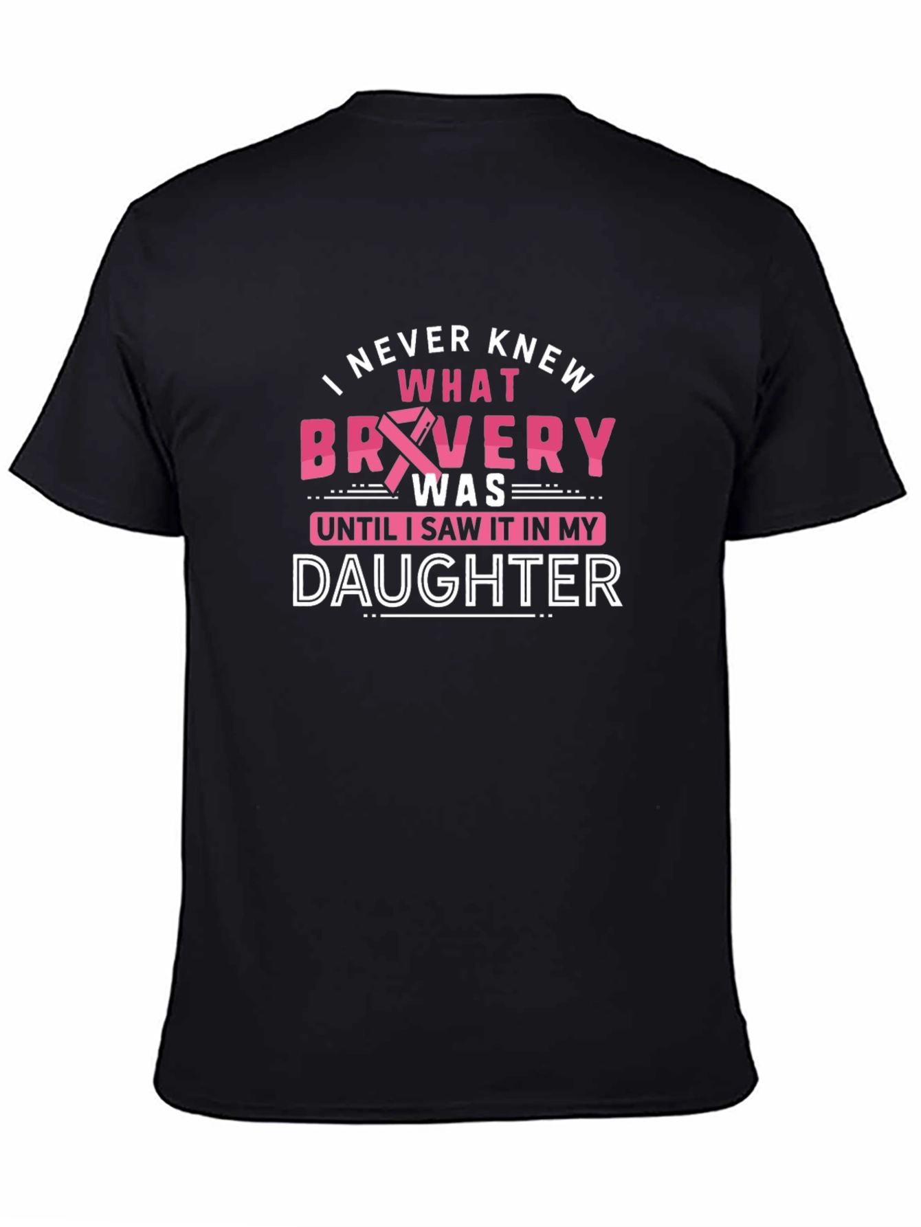 Bravery Daughter T-Shirt - Breast Cancer Awareness