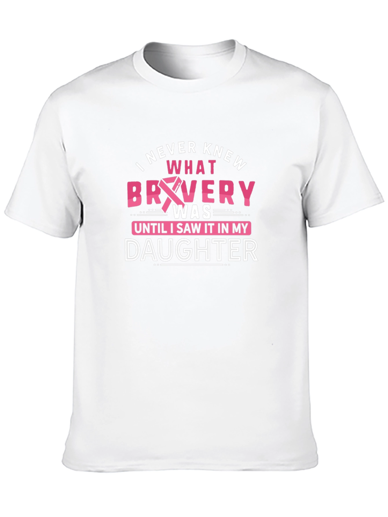 Bravery Daughter T-Shirt - Breast Cancer Awareness