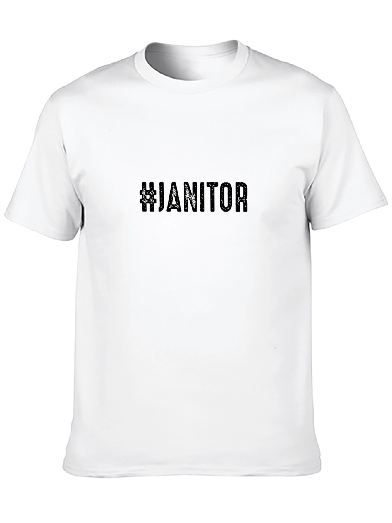#Janitor Black T-Shirt - Clean Style