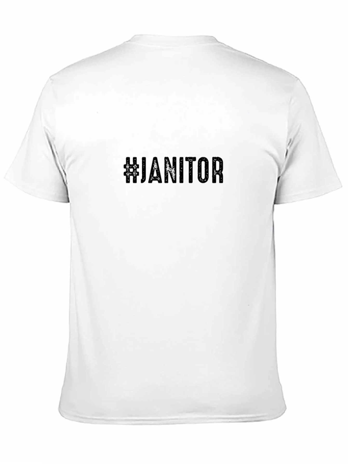 #Janitor Black T-Shirt - Clean Style