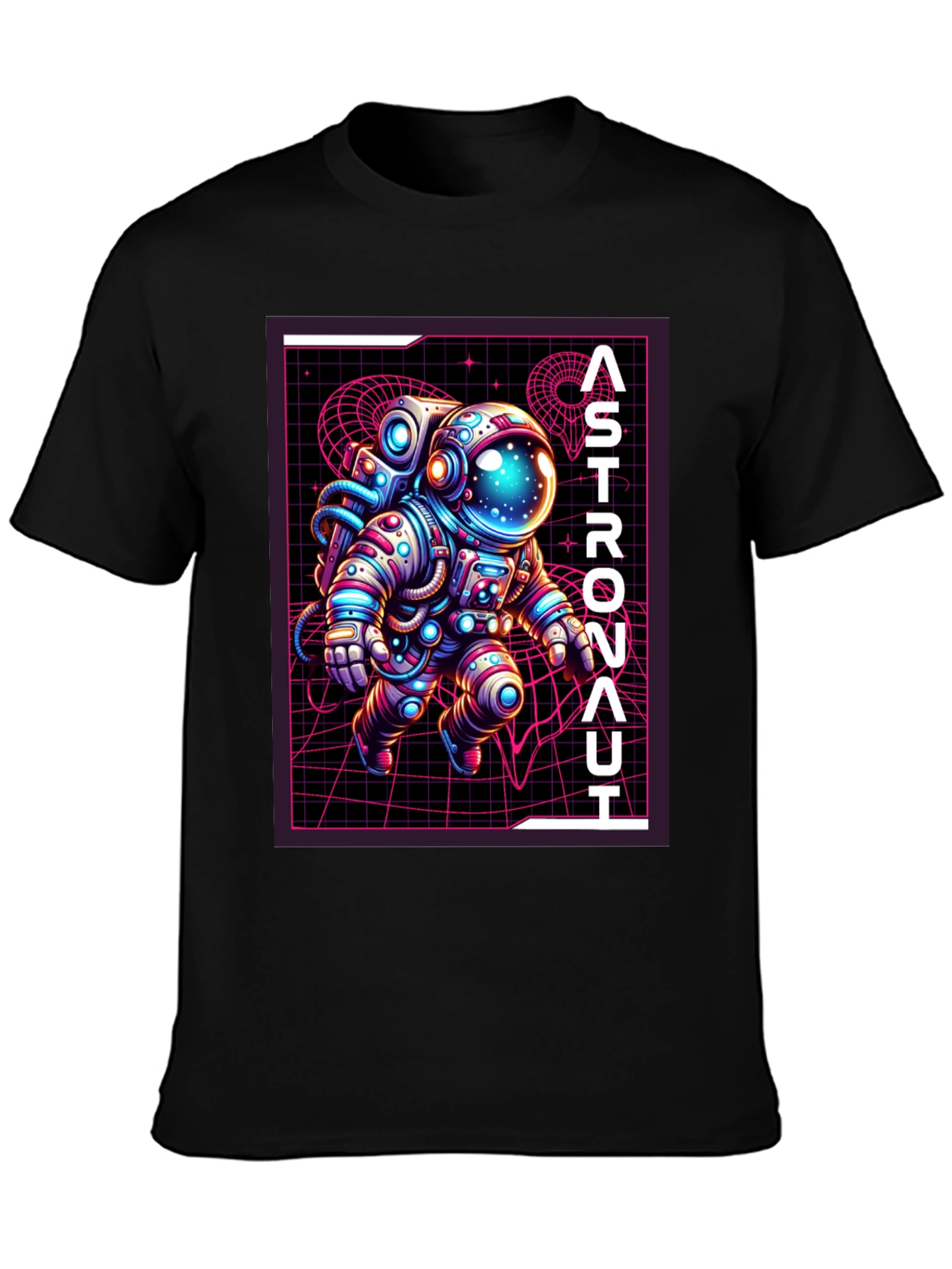 Astronaut Retro Graphic T-Shirt