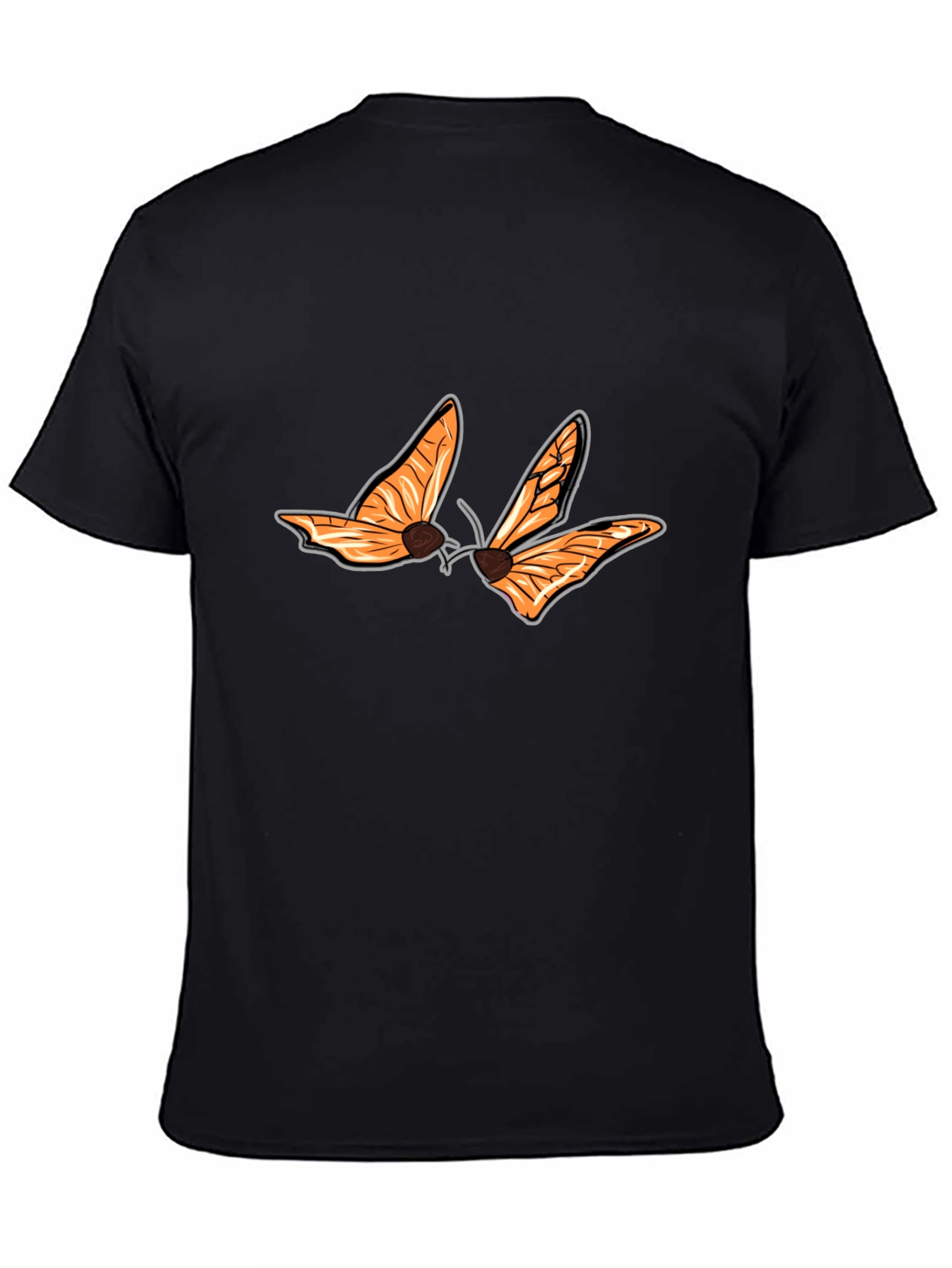 Butterfly Graphic Black T-Shirt