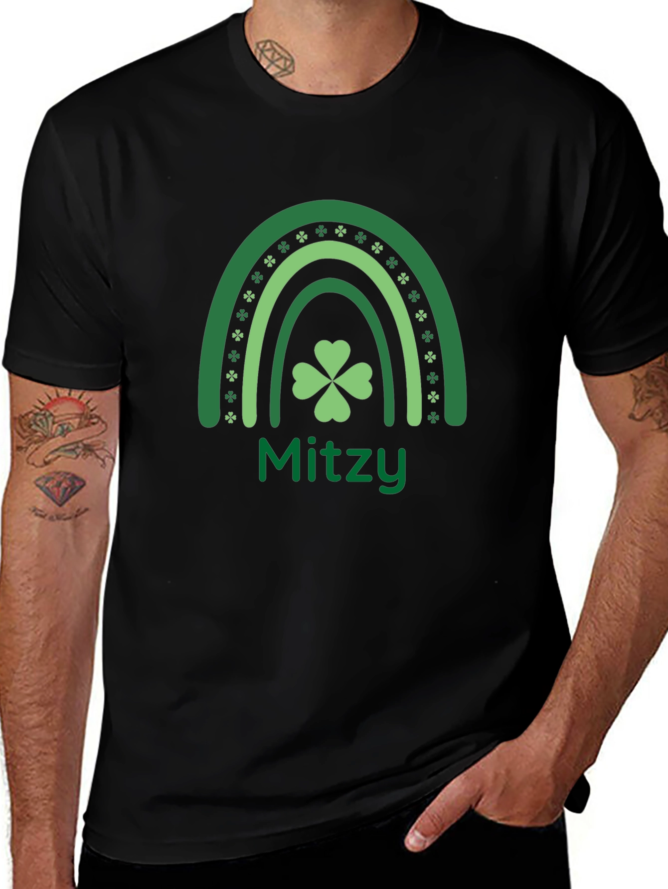 St. Patricks Day Mitzy Rainbow T-Shirt