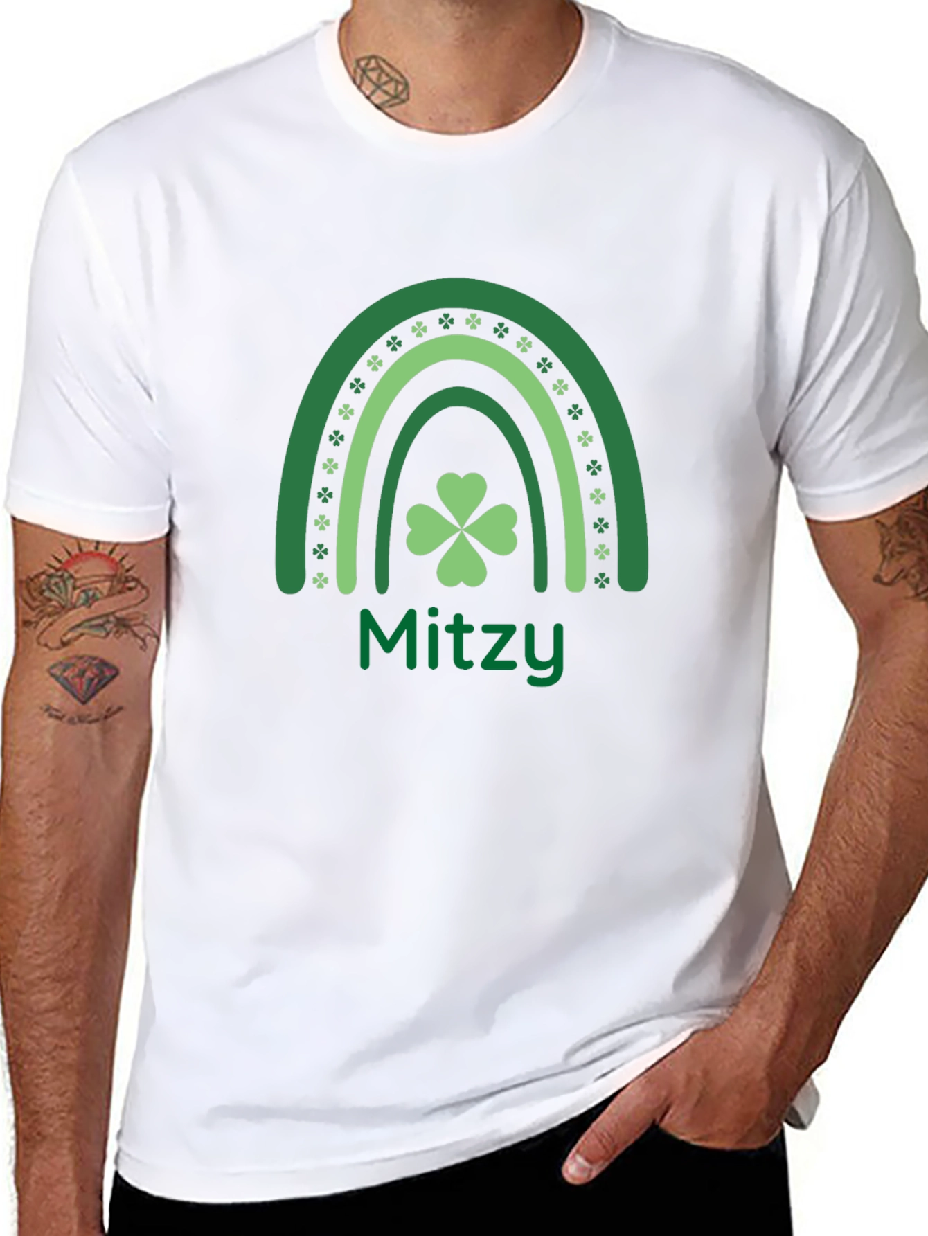 St. Patricks Day Mitzy Rainbow T-Shirt