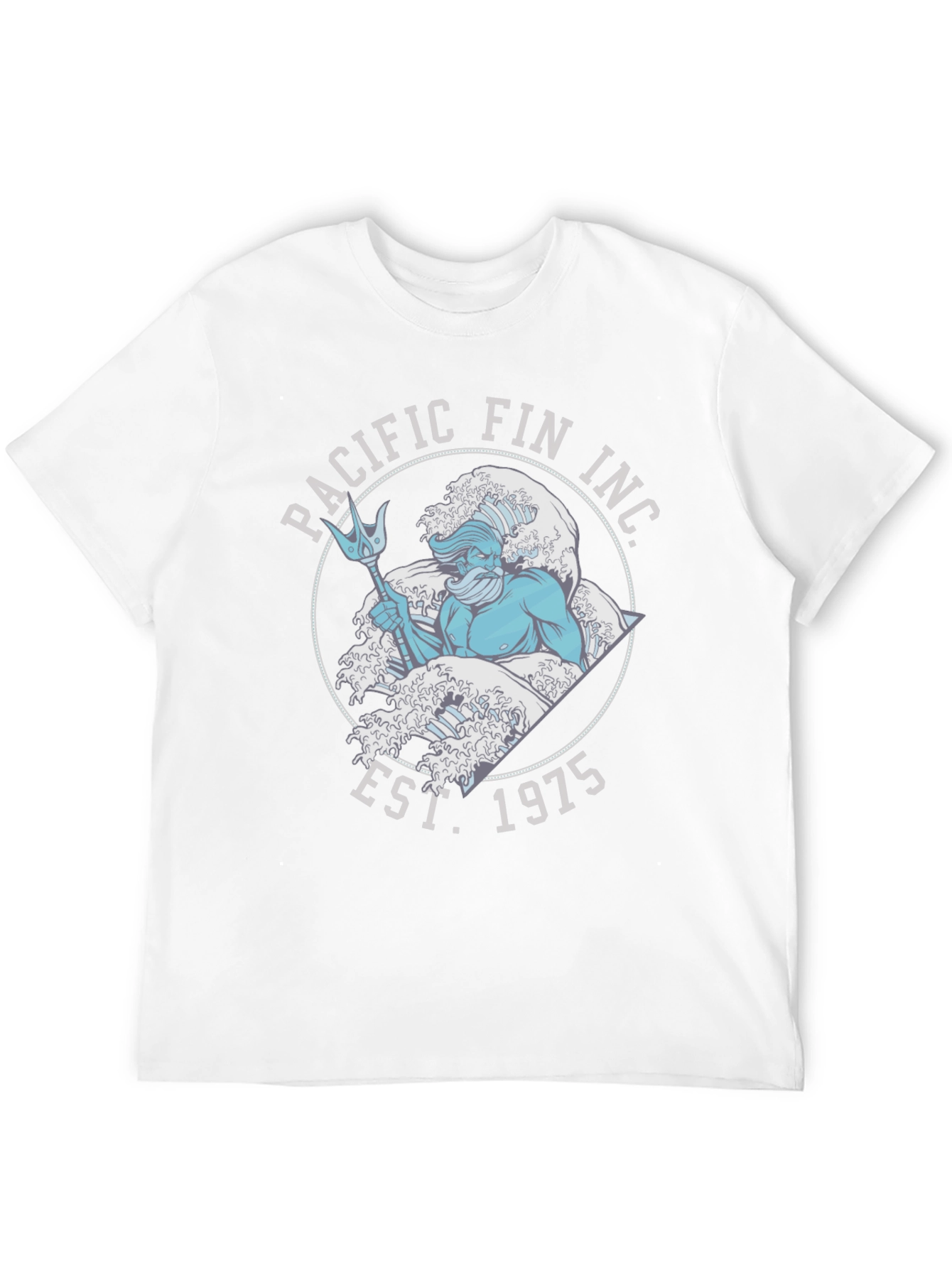 Pacific Fin Inc. Black T-Shirt with Nautical Design