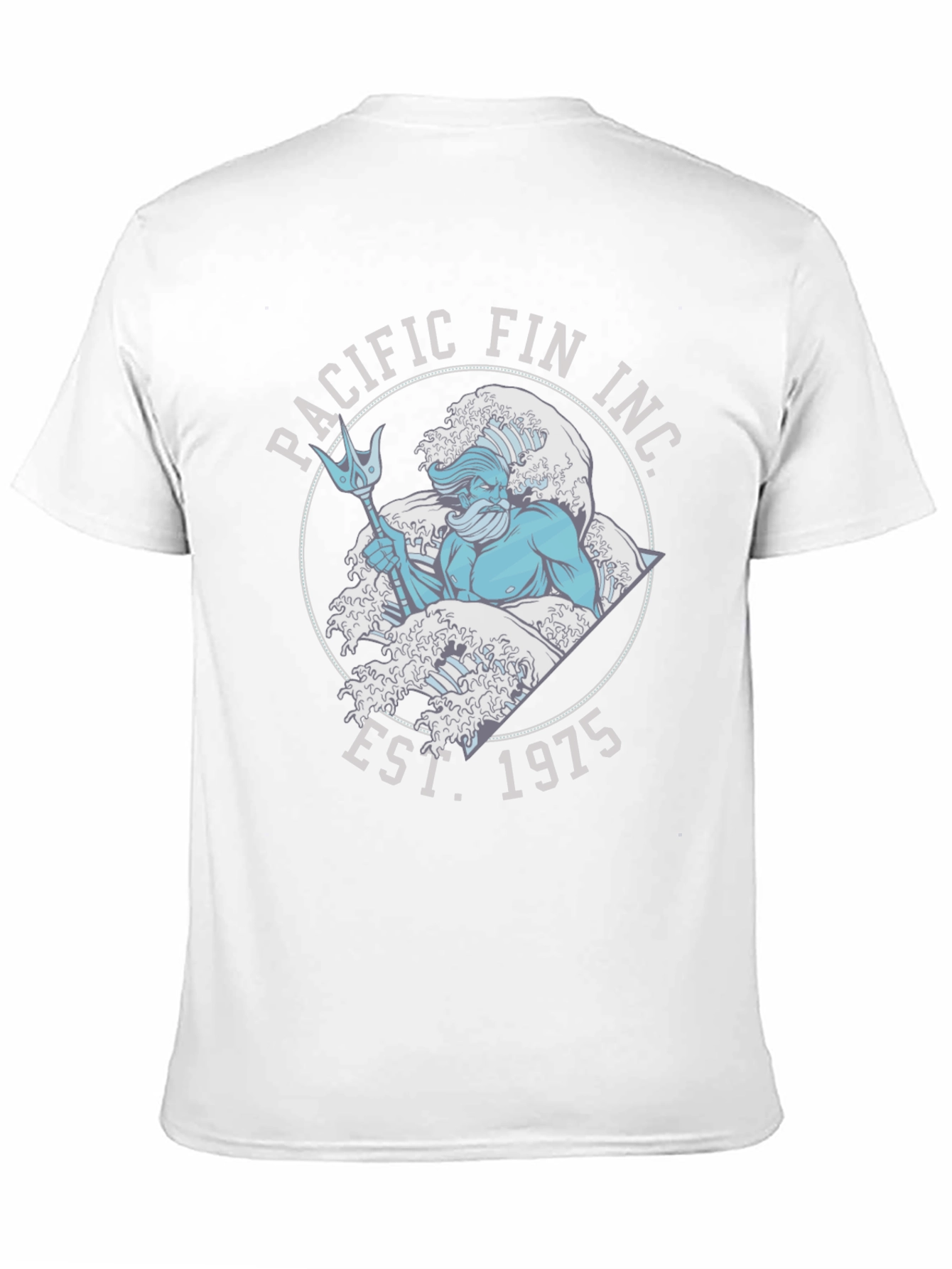 Pacific Fin Inc. Black T-Shirt with Nautical Design