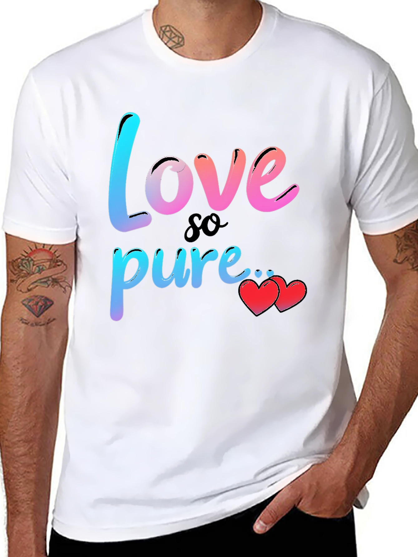 Love So Pure Graphic T-Shirt - Valentines Day Gift