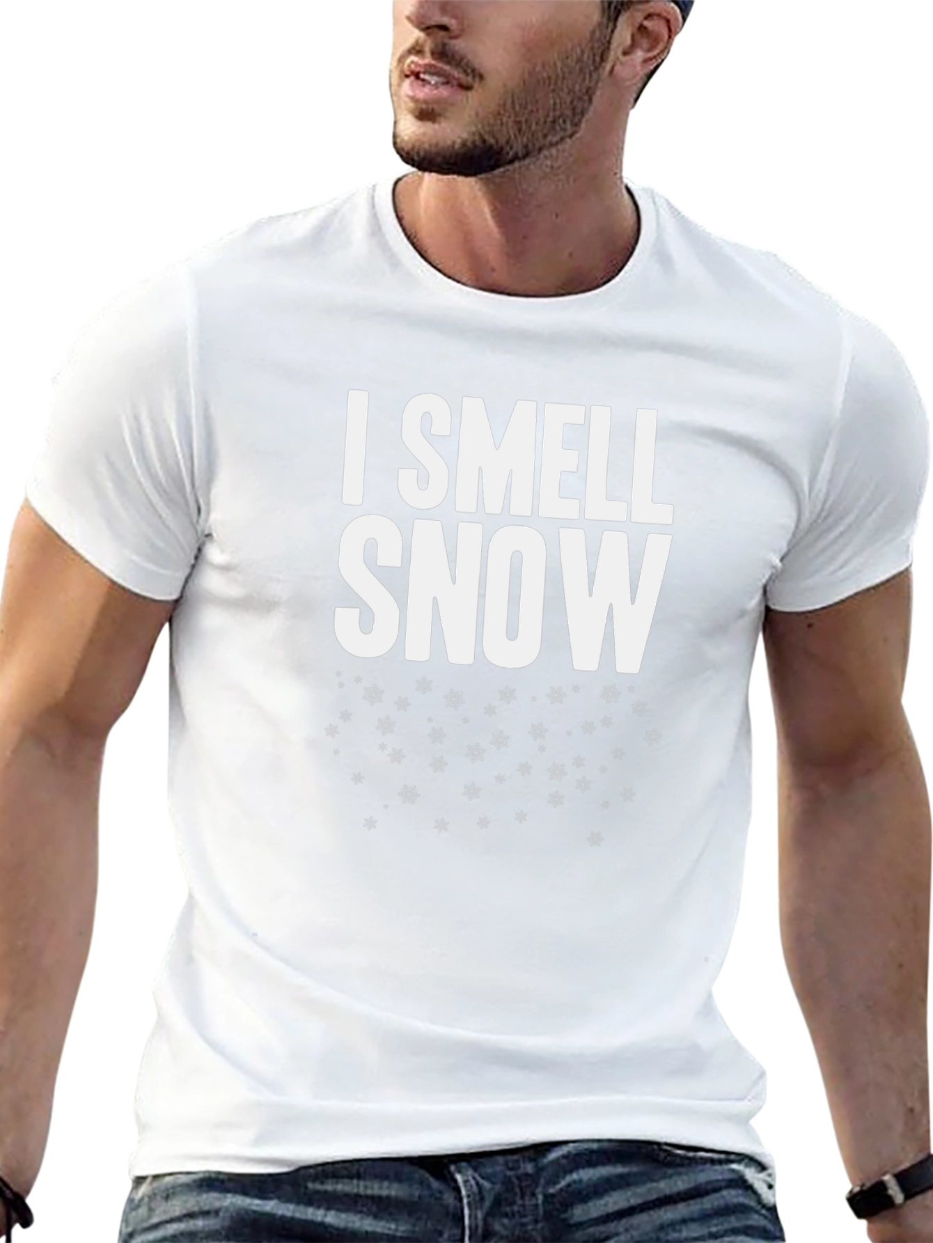 I Smell Snow Graphic Tee - Winter Holiday T-Shirt