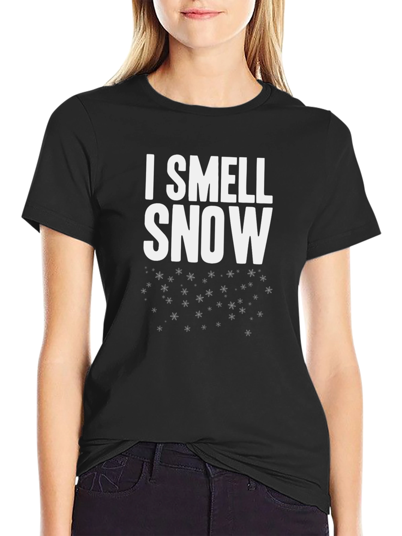 I Smell Snow Graphic Tee - Winter Holiday T-Shirt