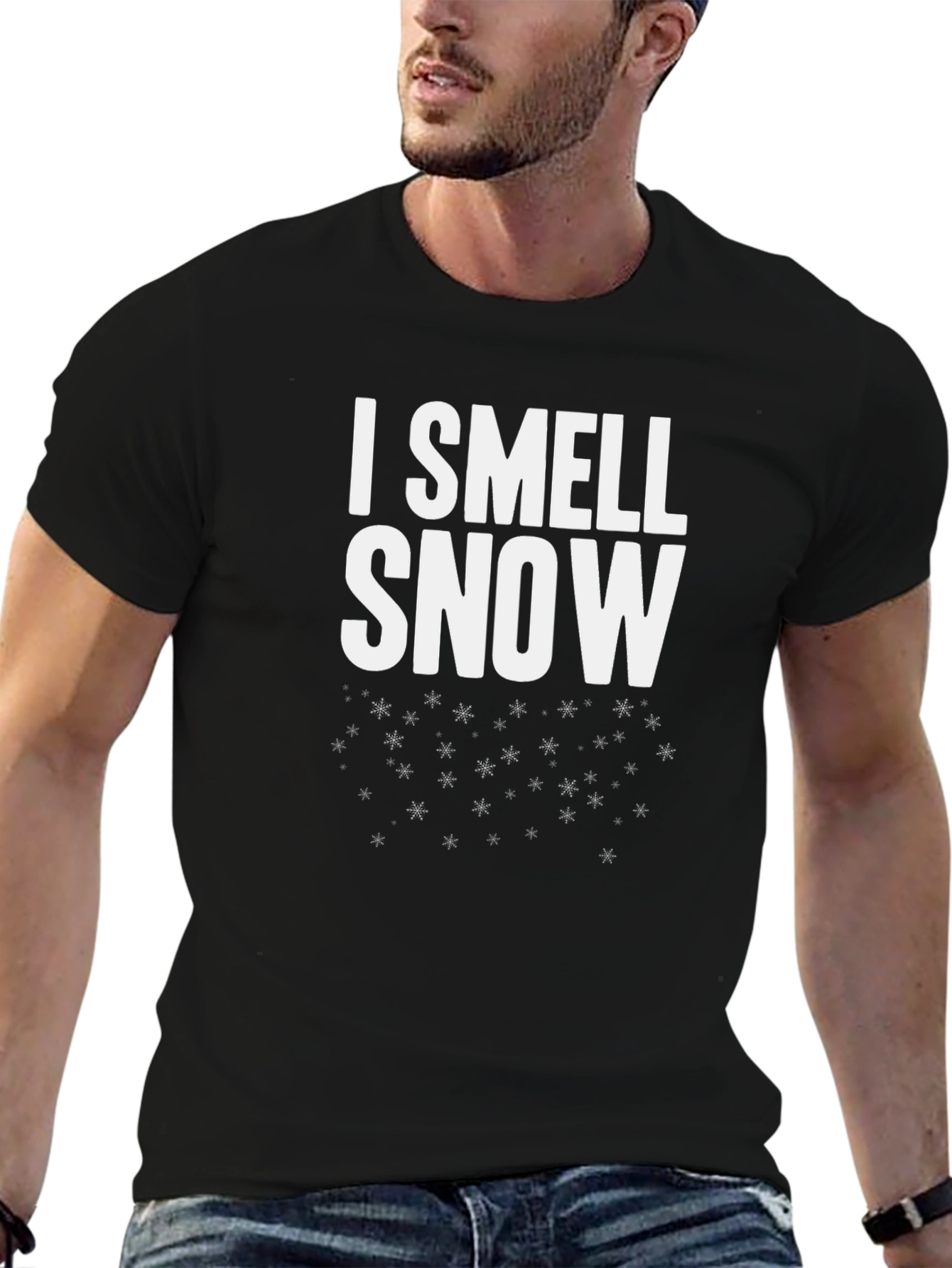 I Smell Snow Graphic Tee - Winter Holiday T-Shirt
