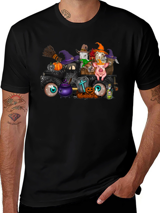 Halloween Farm Animal Truck T-Shirt