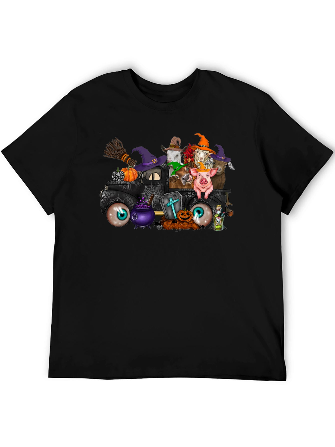 Halloween Farm Animal Truck T-Shirt