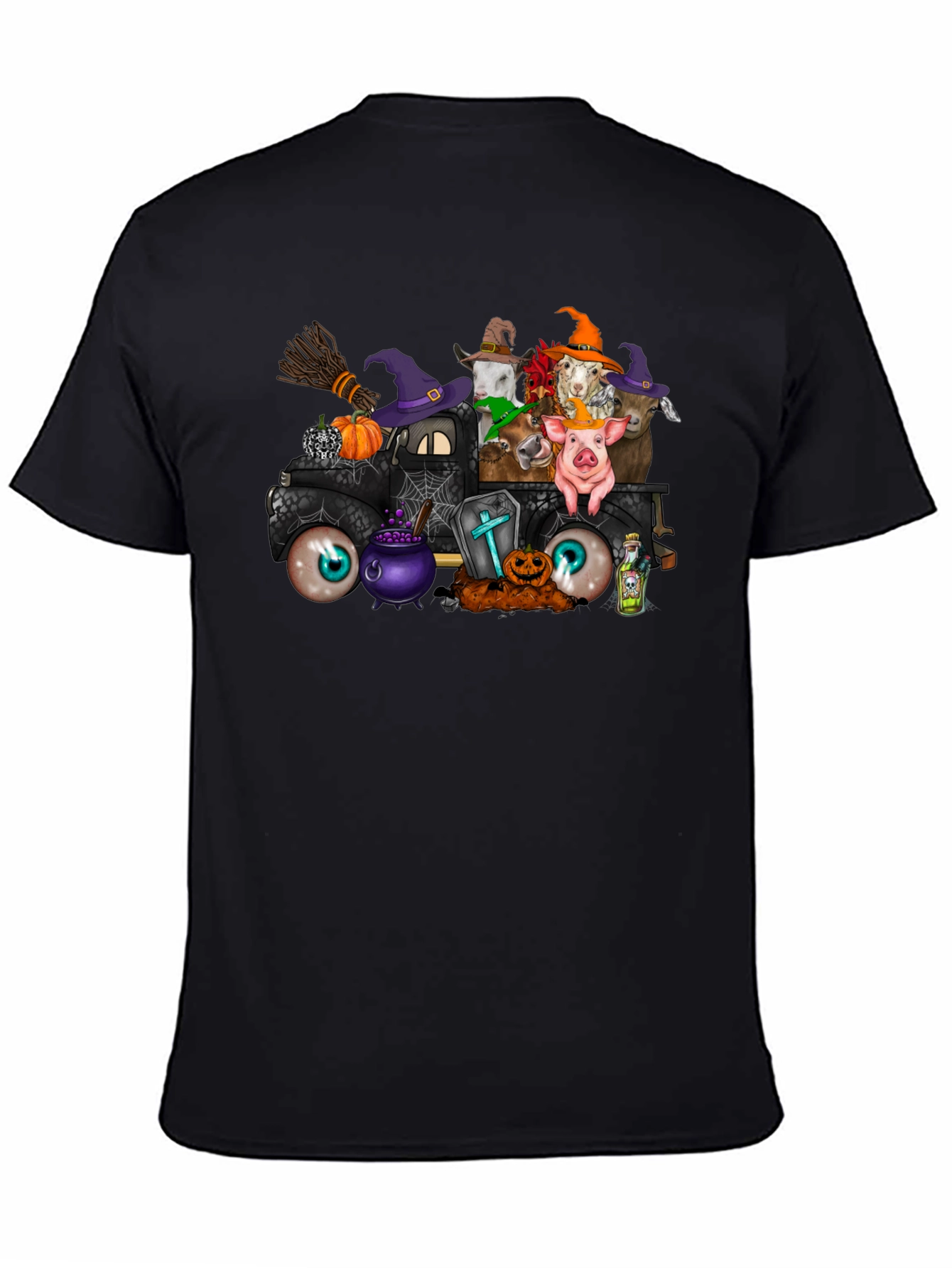 Halloween Farm Animal Truck T-Shirt