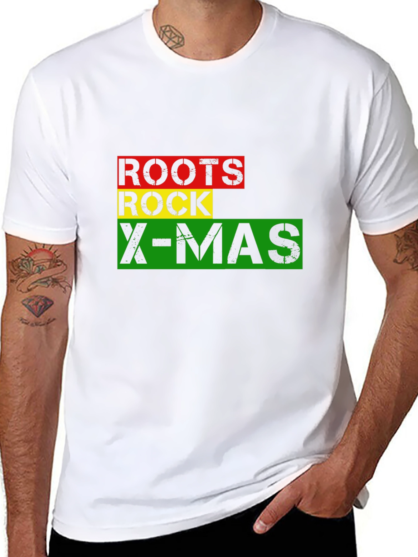 Roots Rock X-Mas Graphic T-Shirt