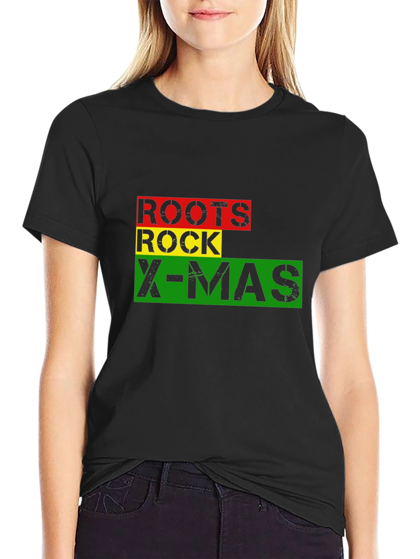 Roots Rock X-Mas Graphic T-Shirt
