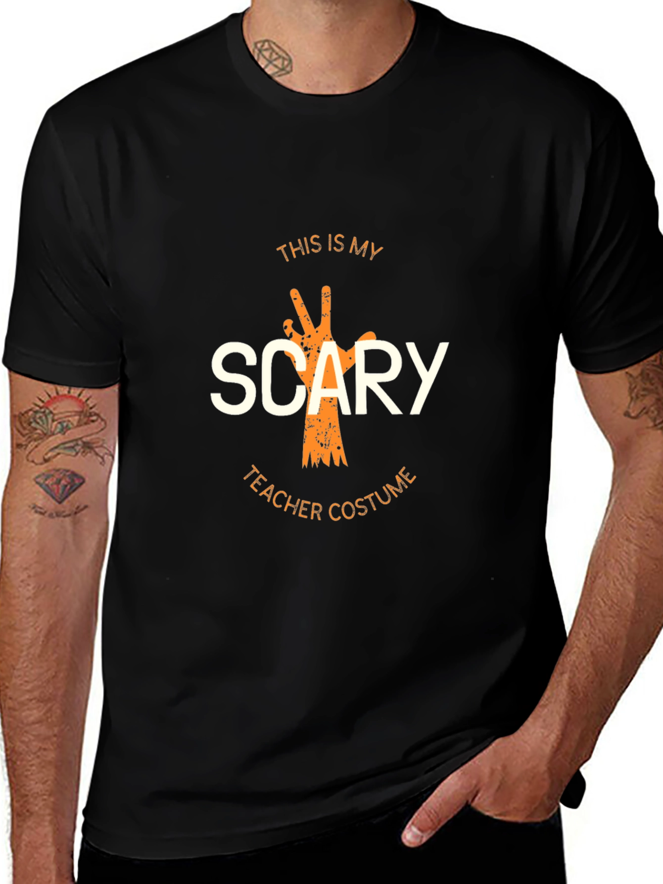 Scary Teacher Costume Graphic T-Shirt