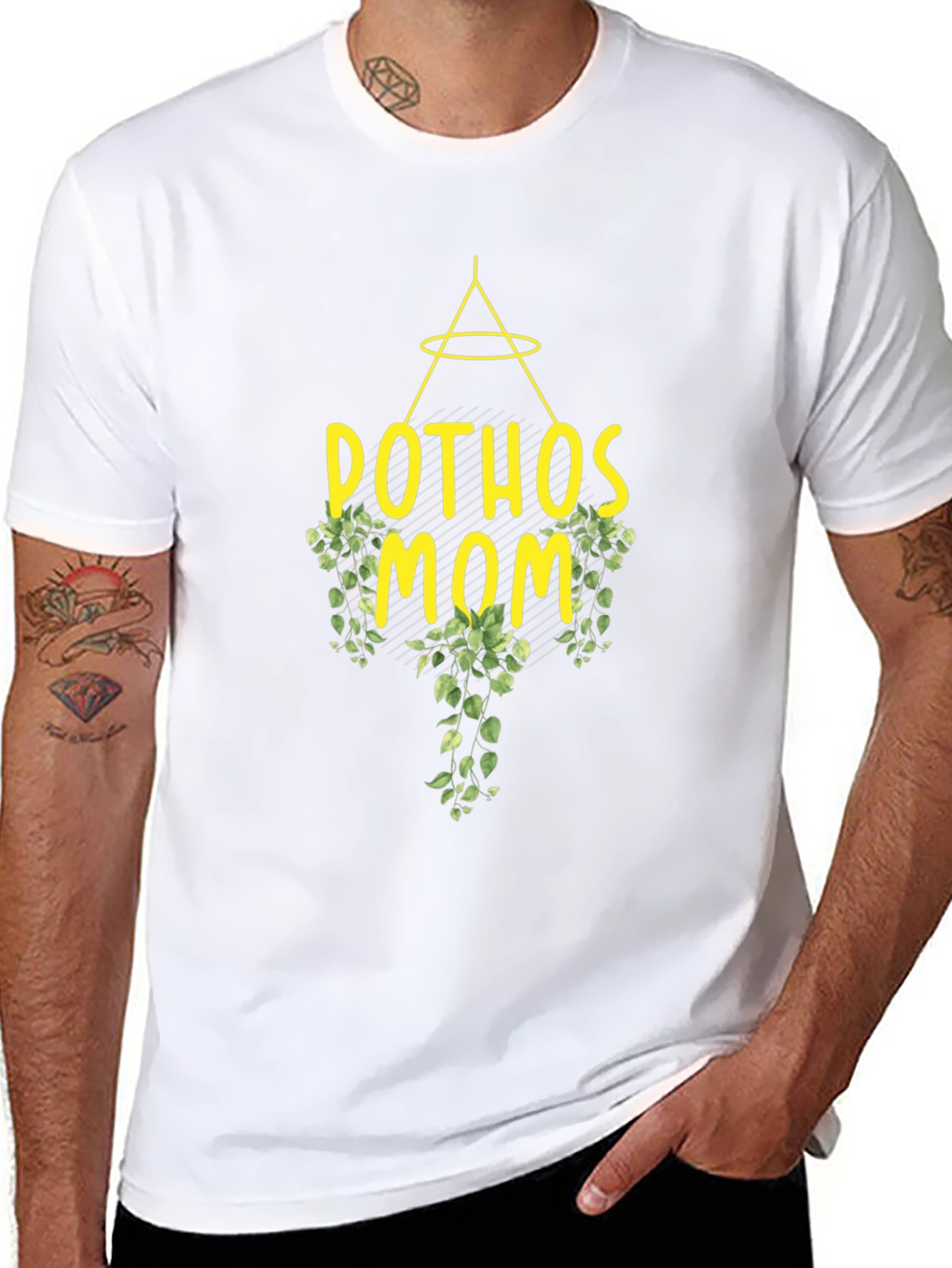 Pothos Mom Graphic T-Shirt - Plant Lover Tee