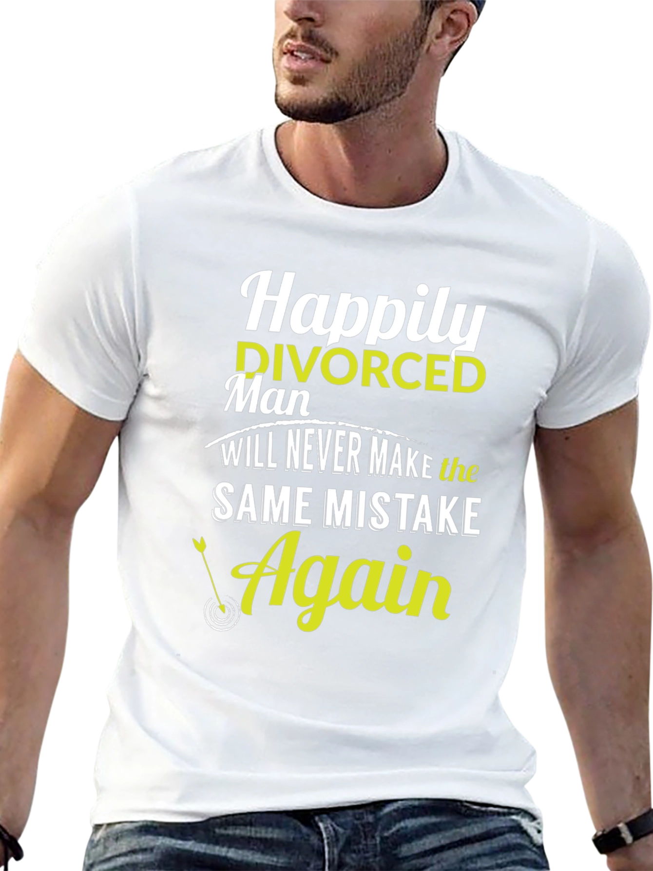 Happily Divorced T-Shirt - Never Again Mistake