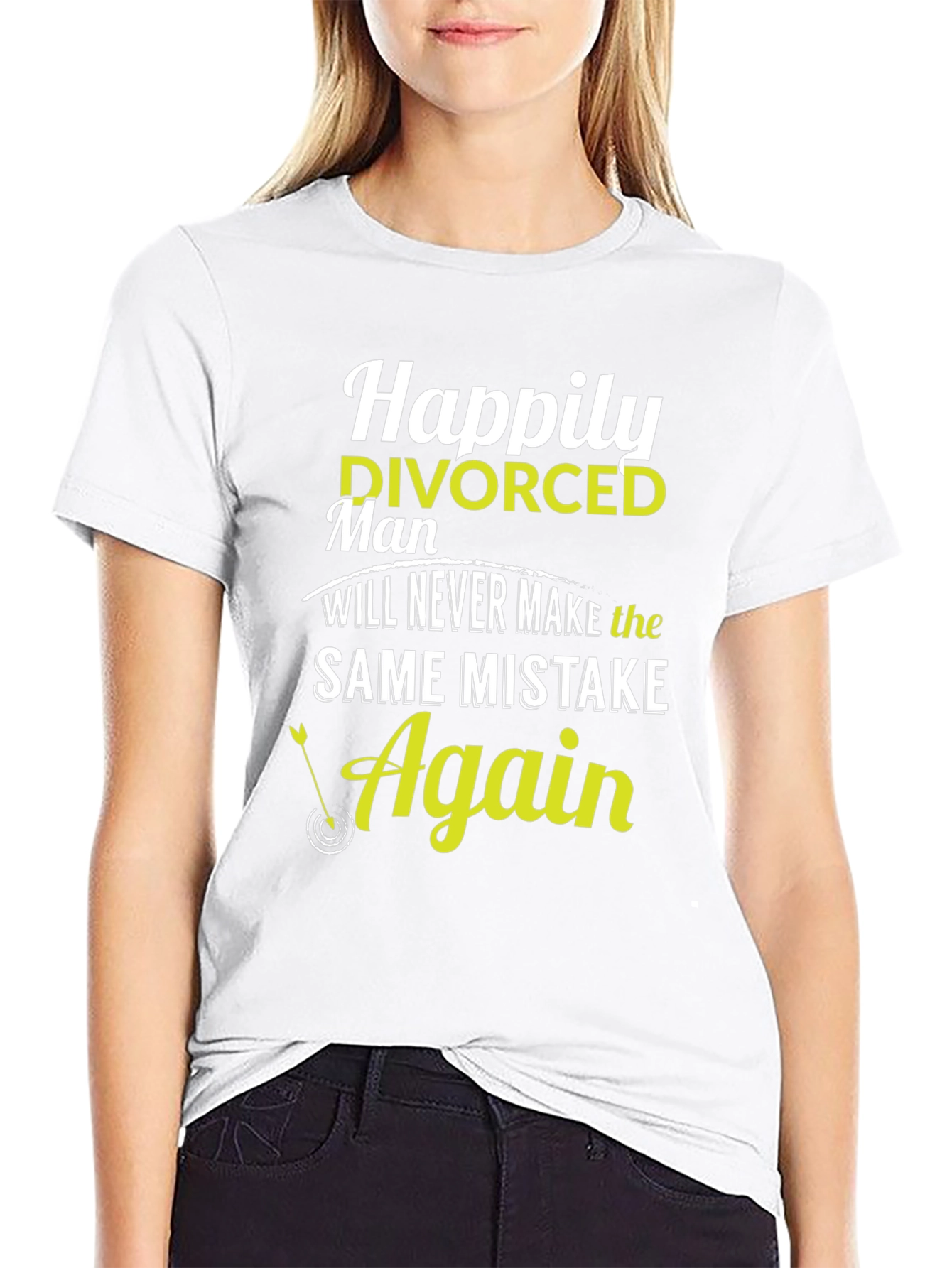 Happily Divorced T-Shirt - Never Again Mistake