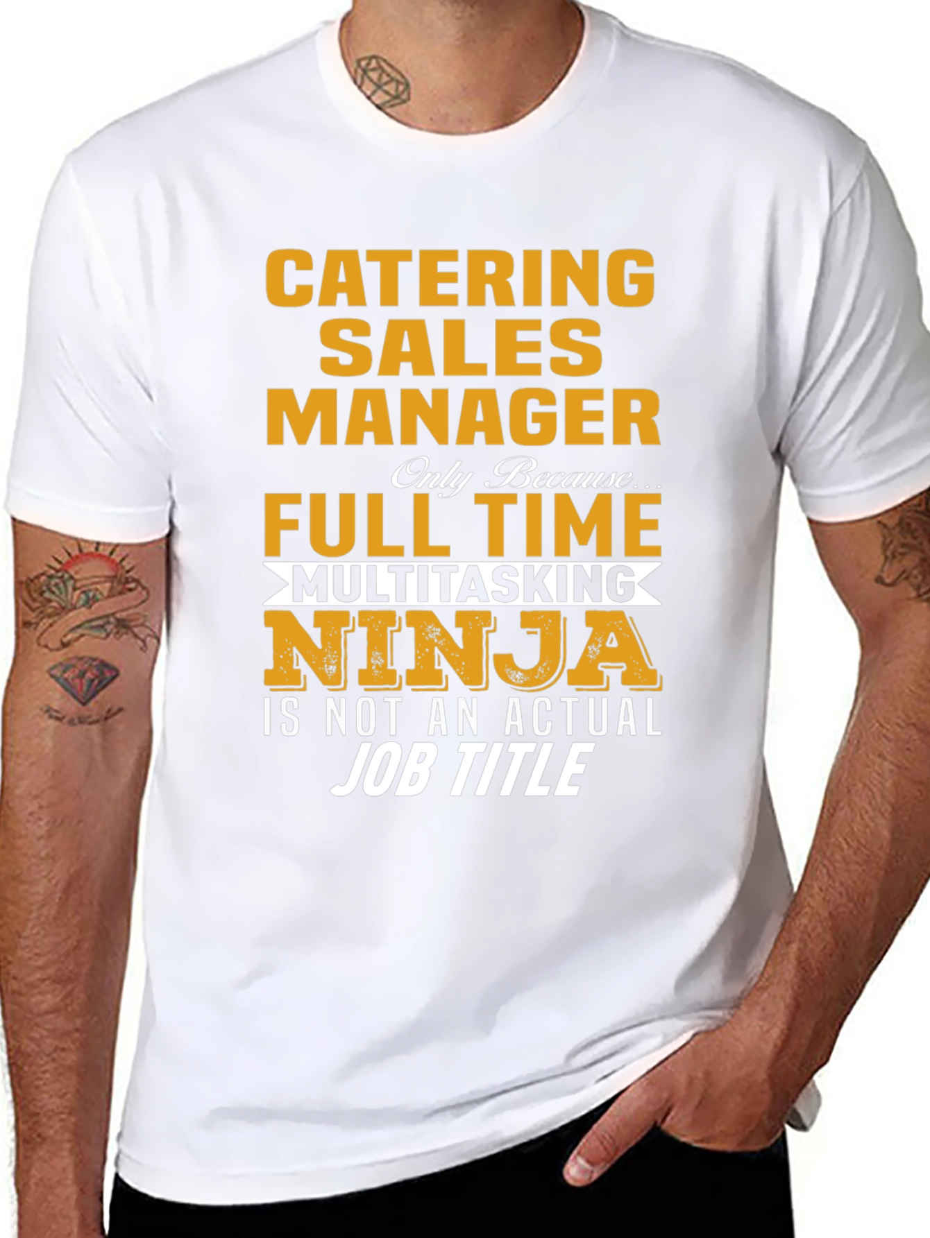 Catering Sales Manager Multitasking Ninja T-Shirt