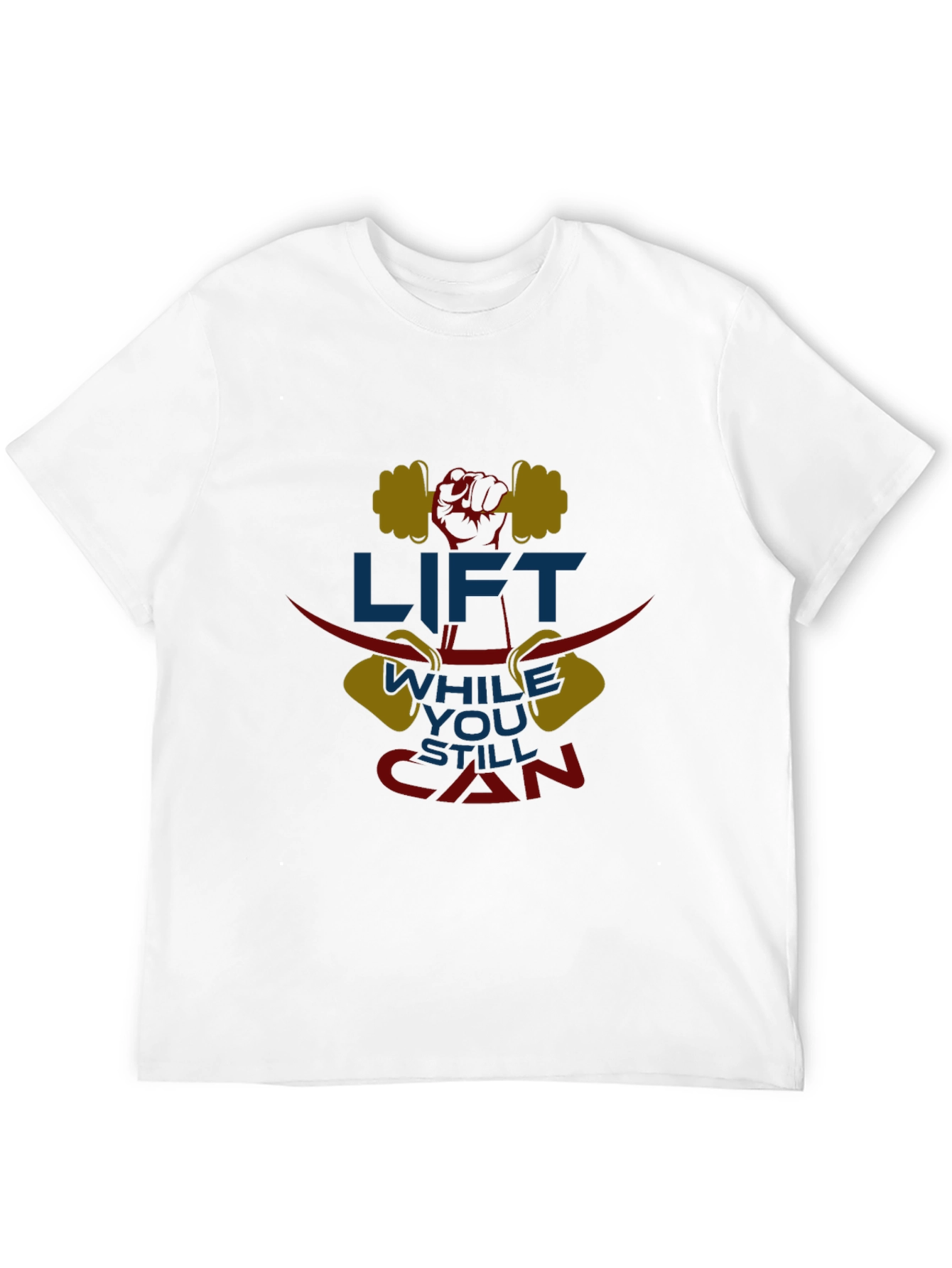 Lift While You Can T-Shirt Gym Workout Design