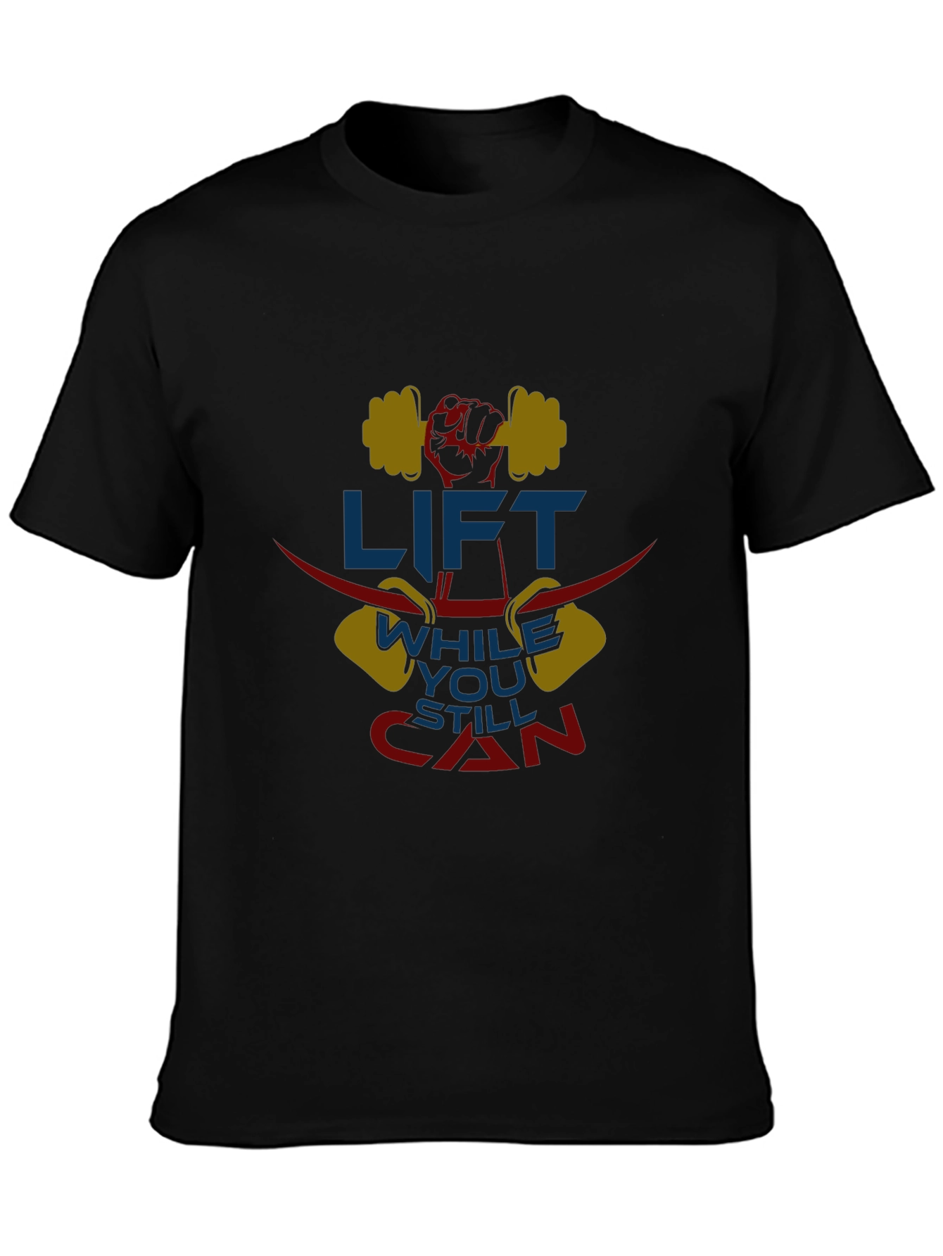 Lift While You Can T-Shirt Gym Workout Design