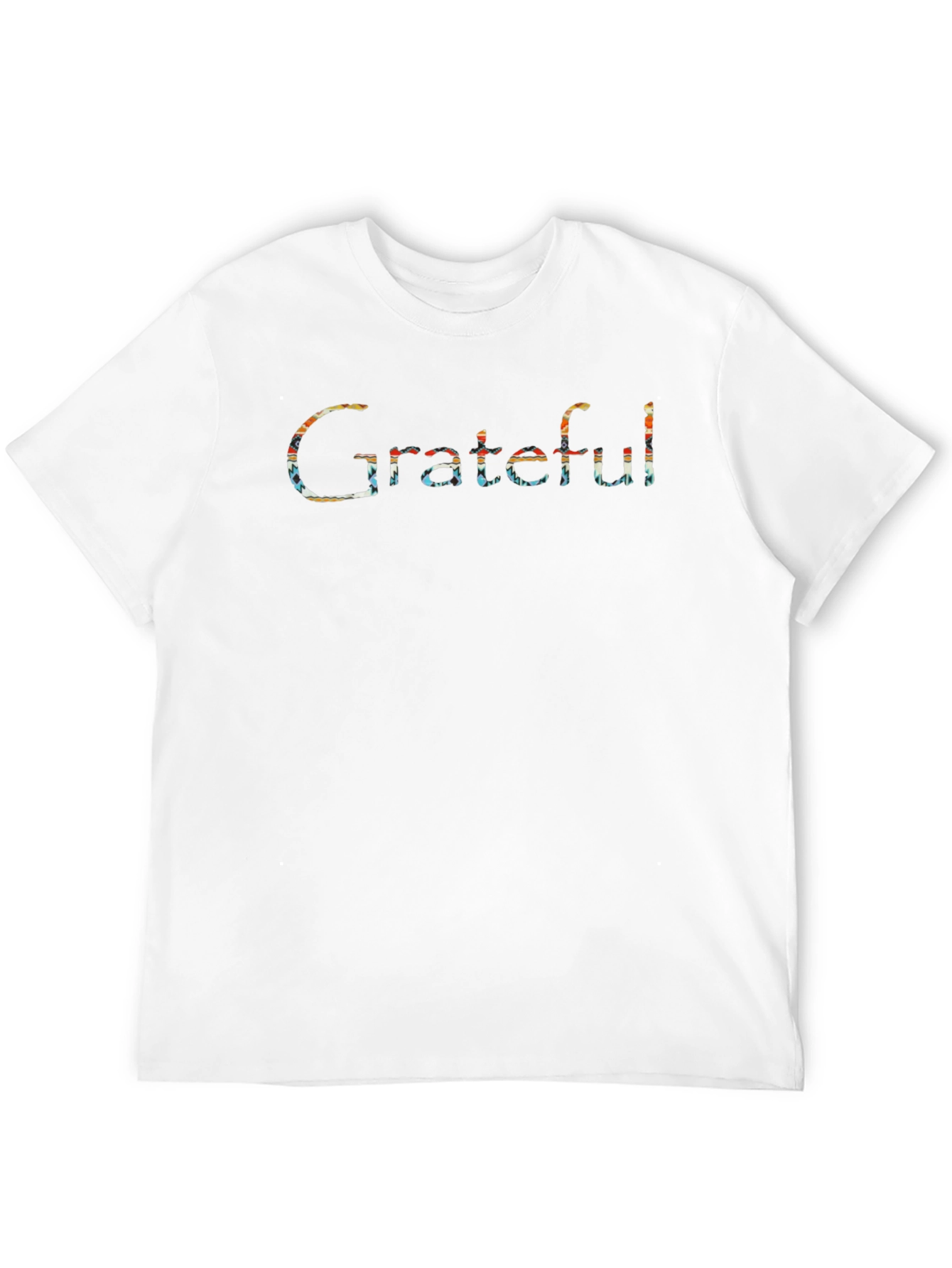Grateful Graphic Tee - Black Cotton T-Shirt