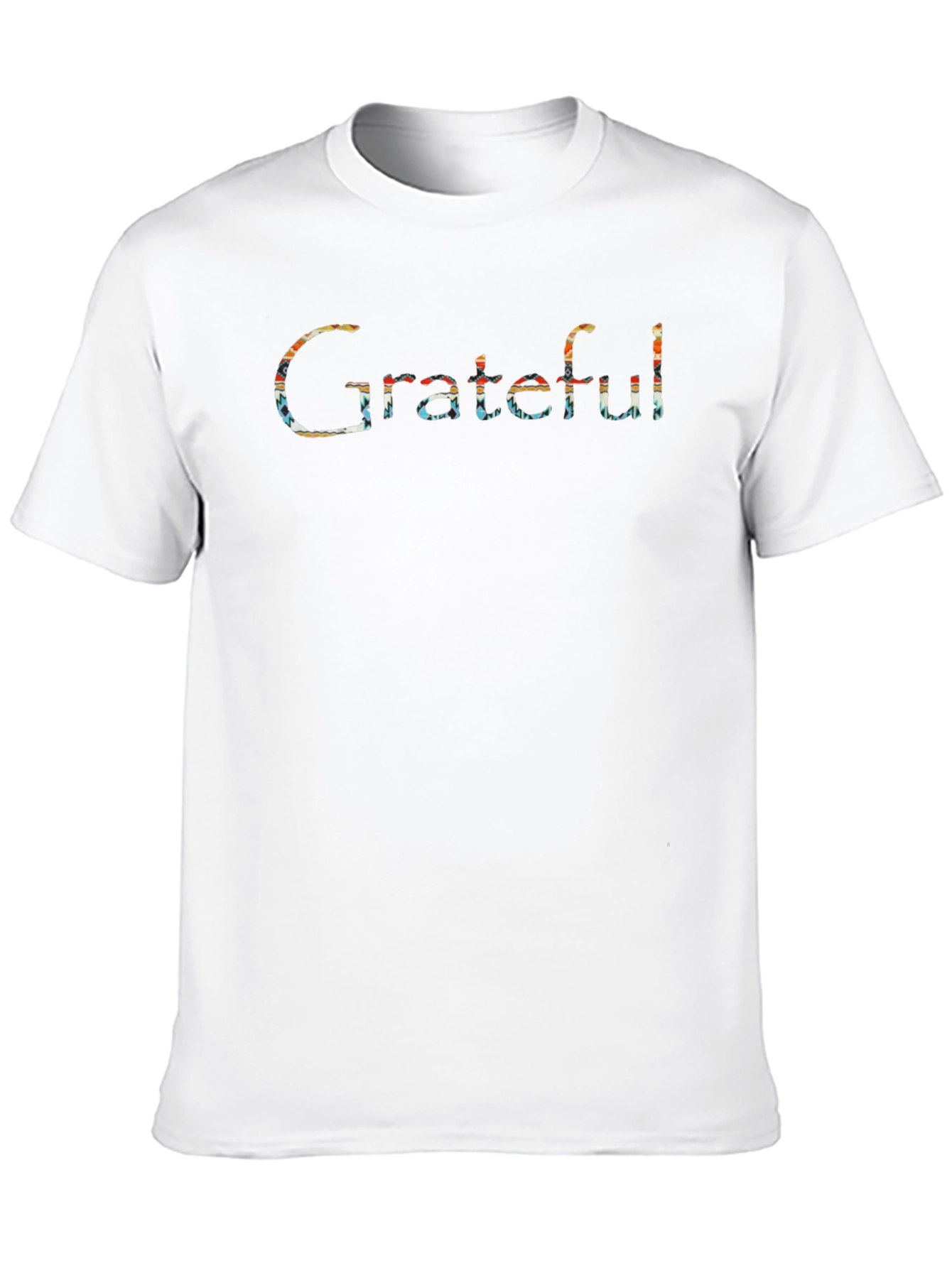 Grateful Graphic Tee - Black Cotton T-Shirt