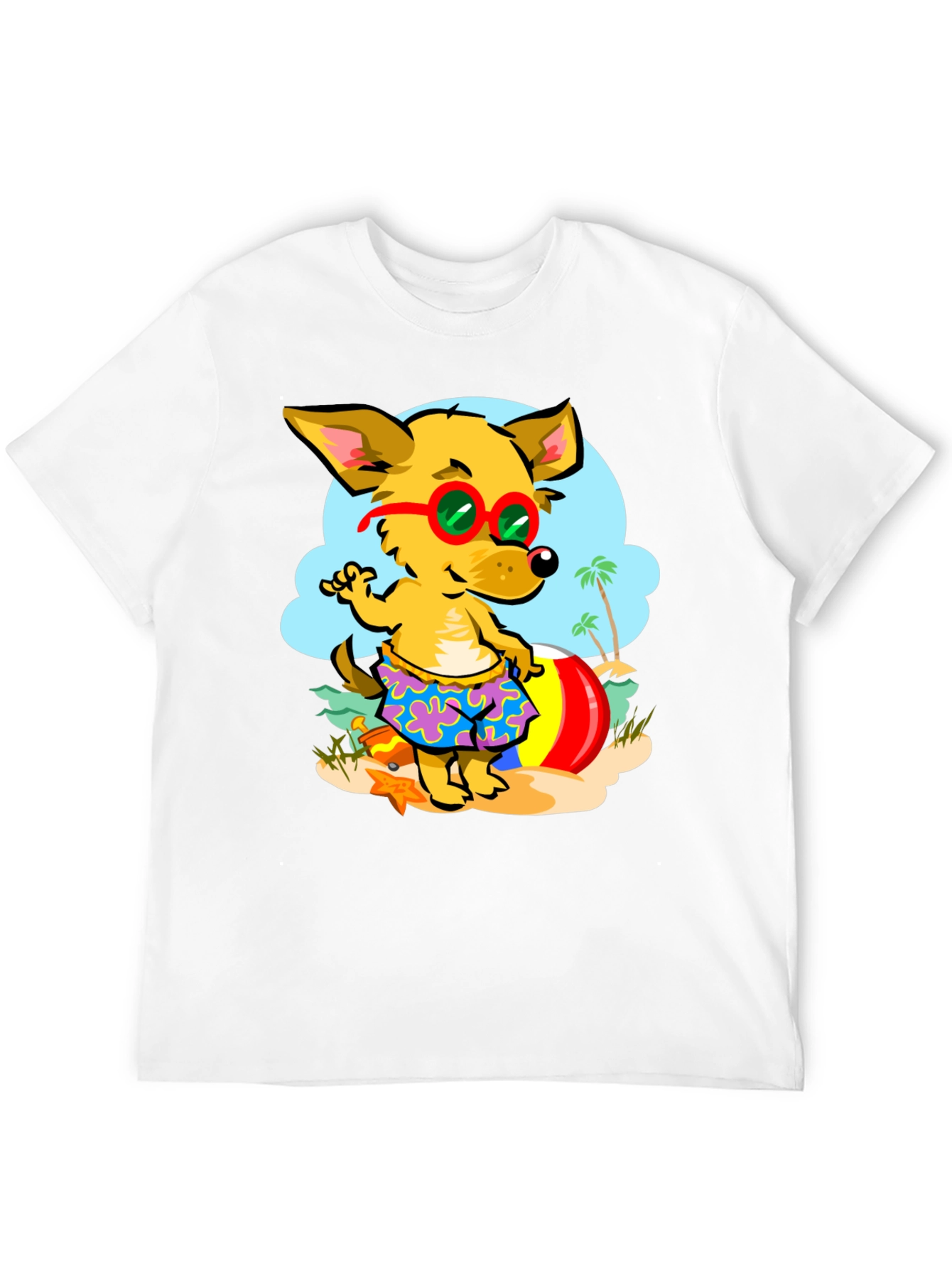 Dog on Vacation Graphic T-Shirt