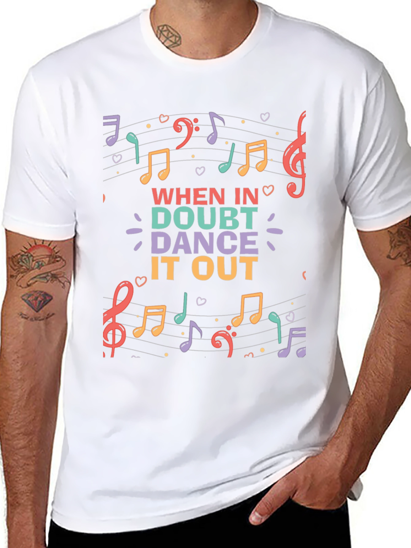 When in Doubt Dance it Out Music T-Shirt