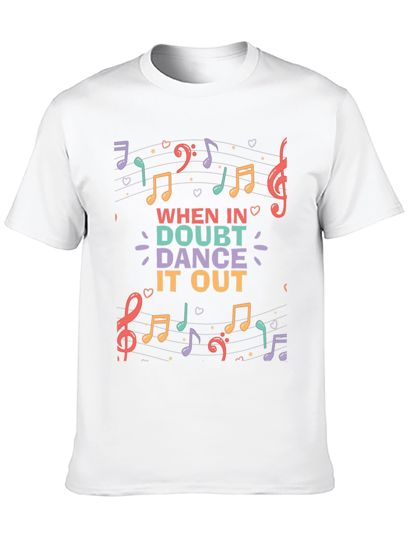 When in Doubt Dance it Out Music T-Shirt