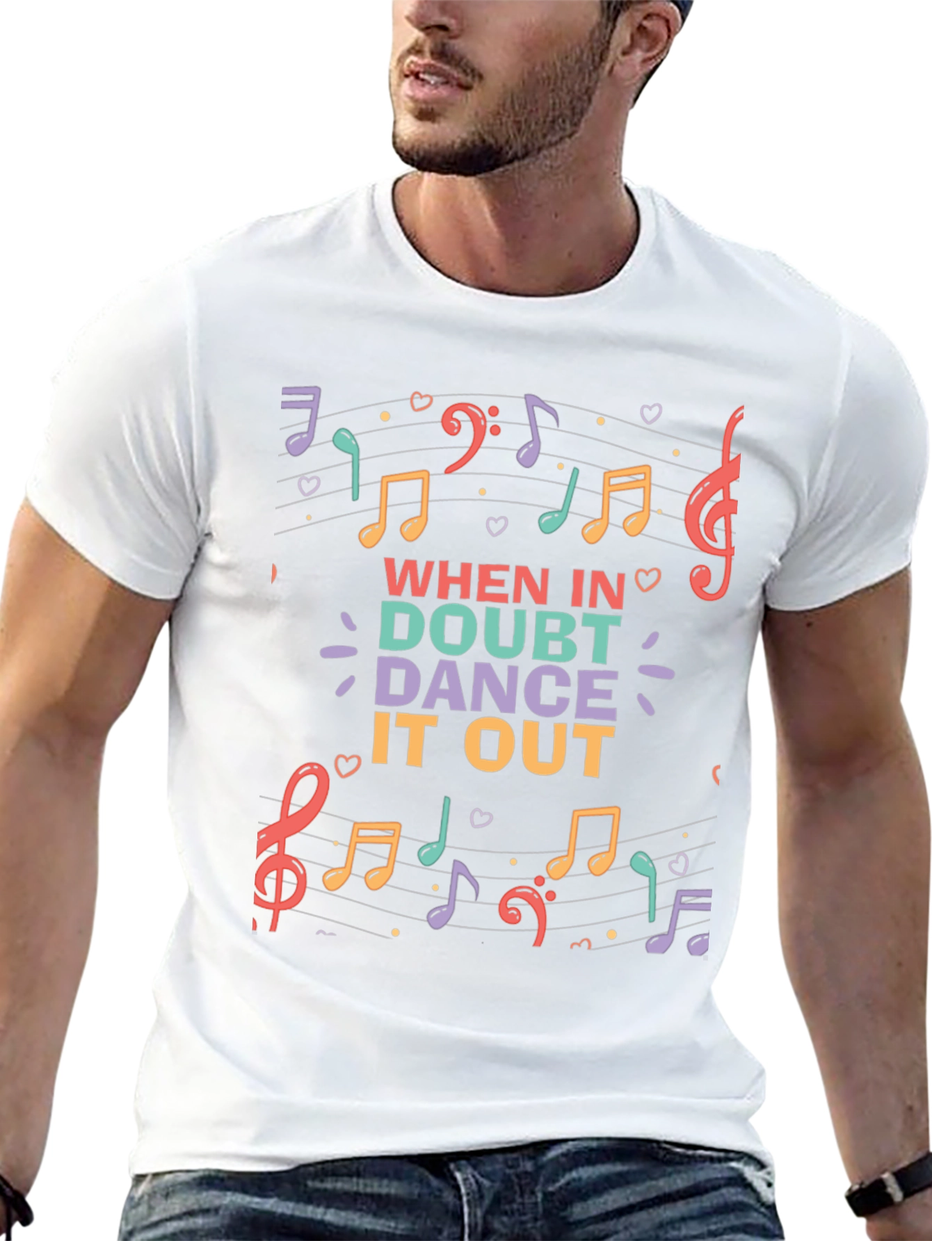 When in Doubt Dance it Out Music T-Shirt