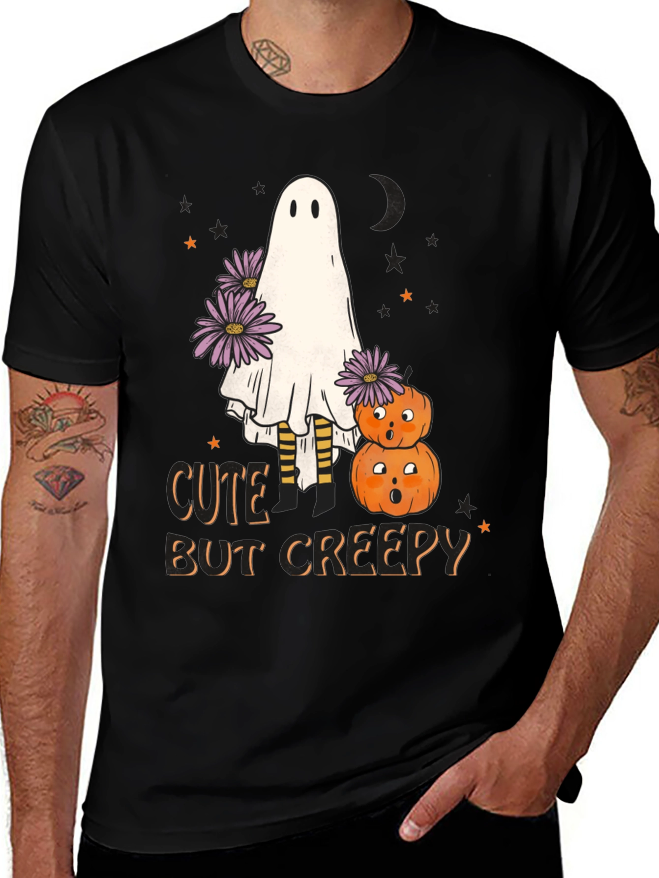 Cute But Creepy Halloween Ghost T-Shirt
